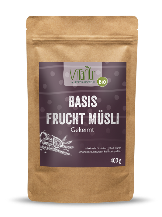 Bio Basis Frucht Müsli Gekeimt