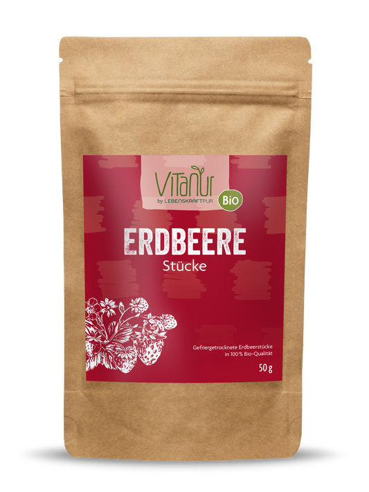 Bio Erdbeere Stücke