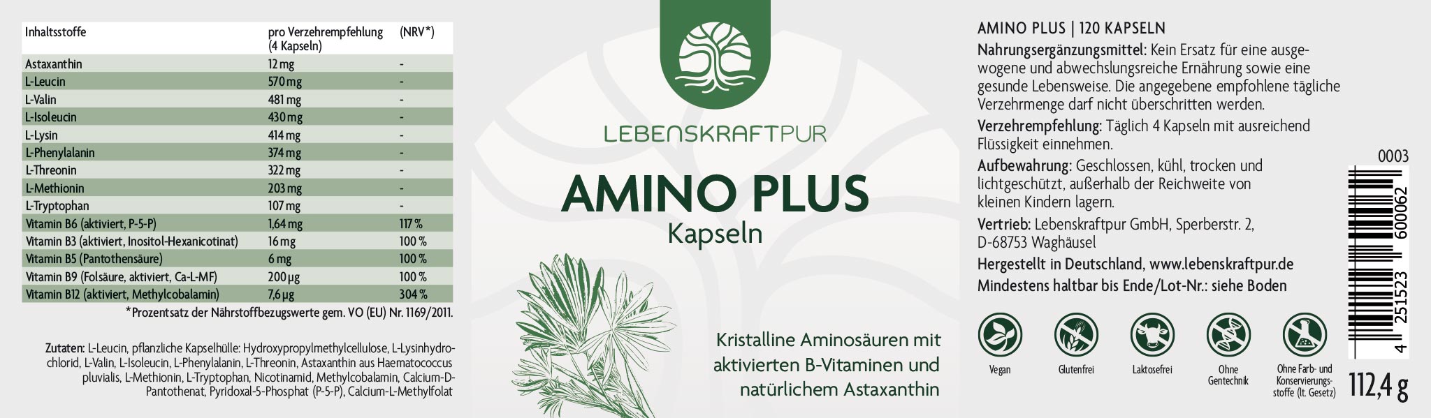 Produktbild Amino Plus Kapseln