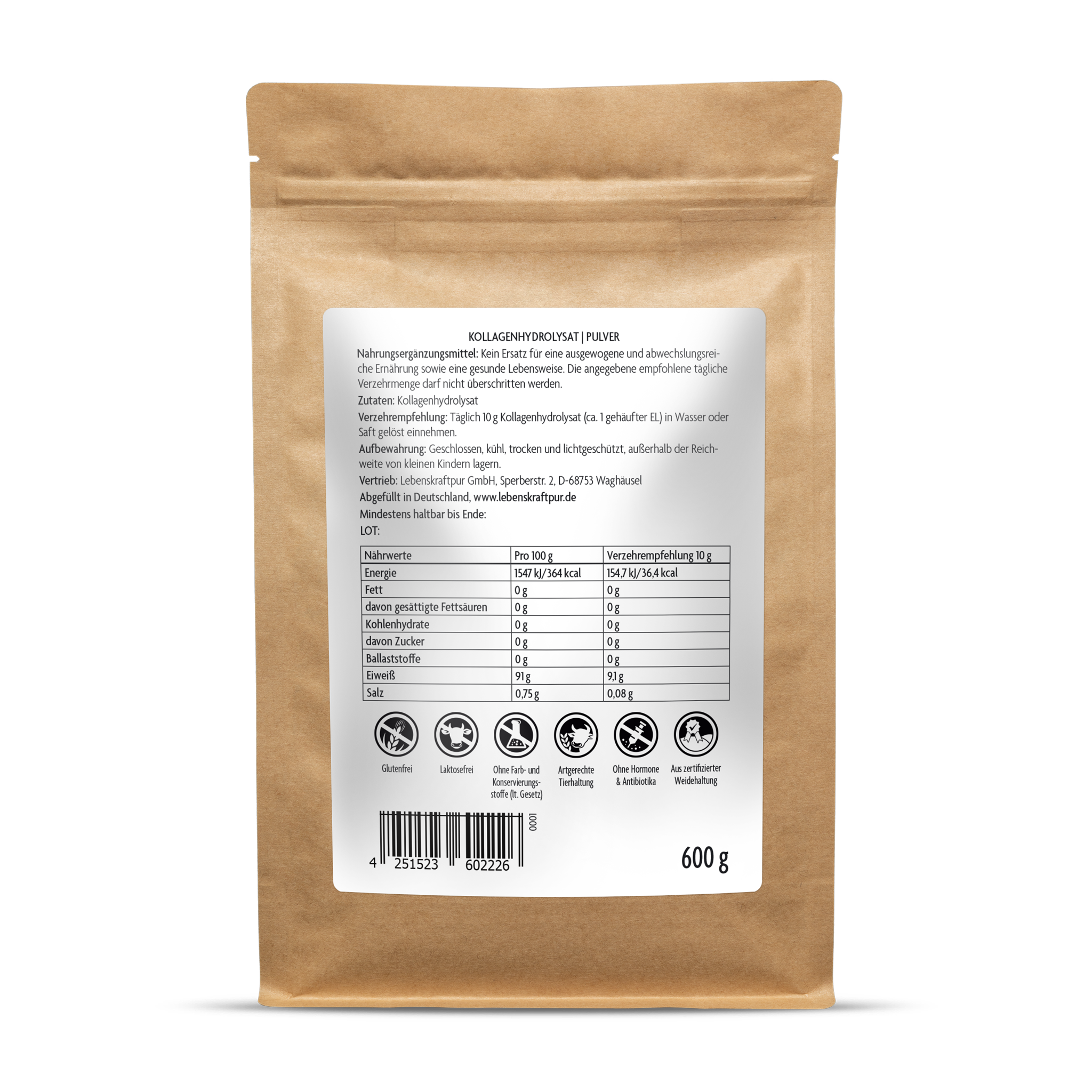 Produktbild Kollagenhydrolysat Pulver