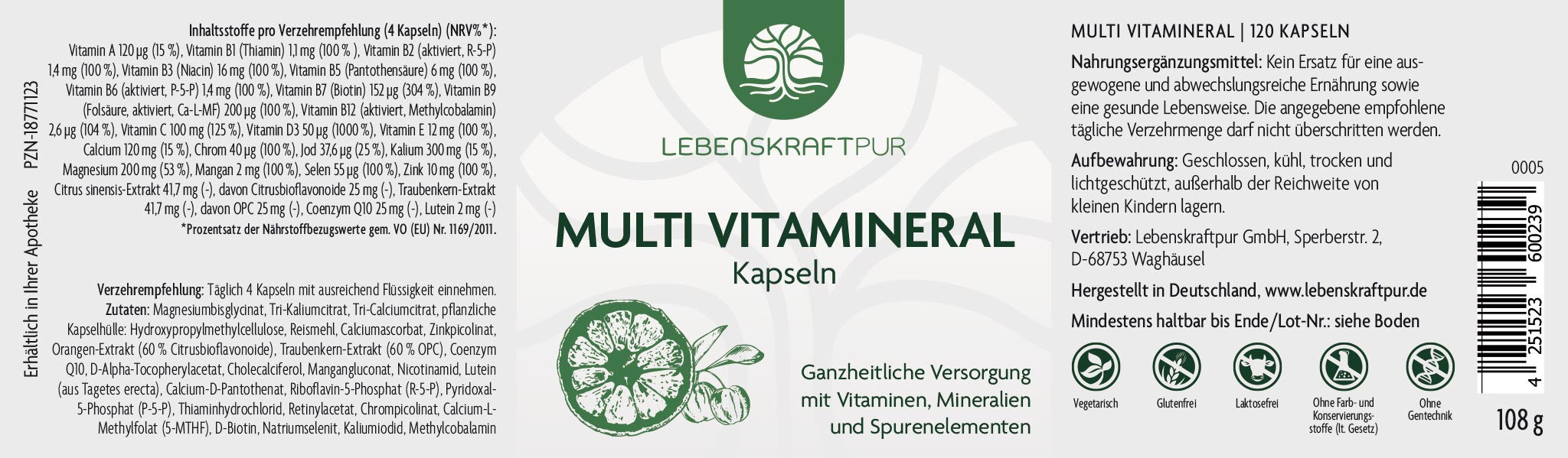 Produktbild Multi Vitamineral Kapseln