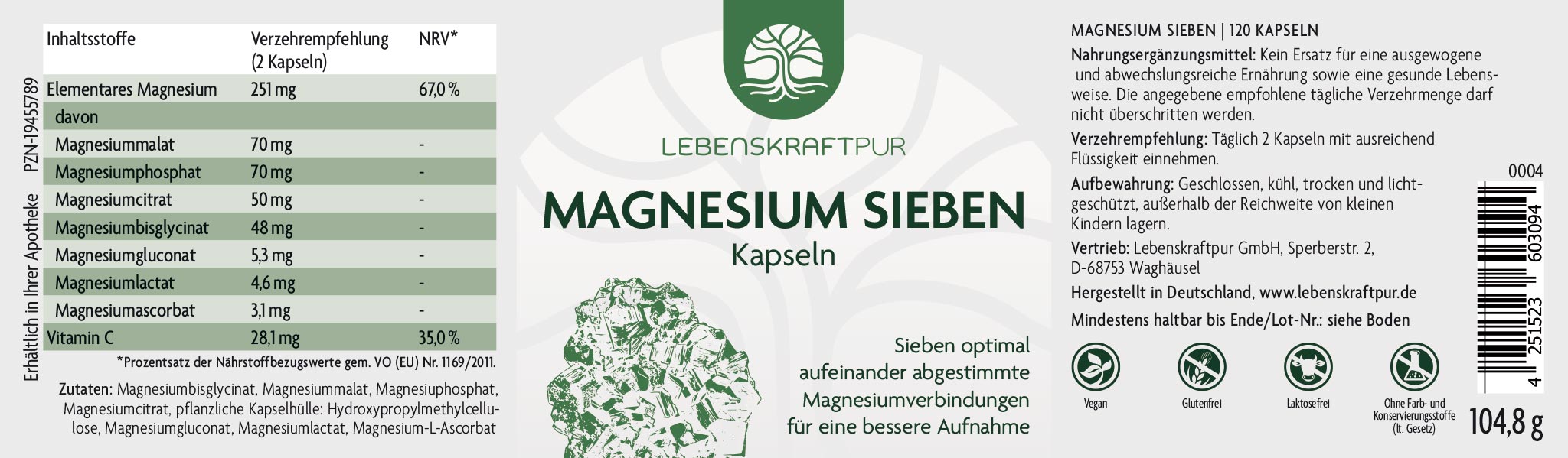 Produktbild Magnesium Sieben Kapseln