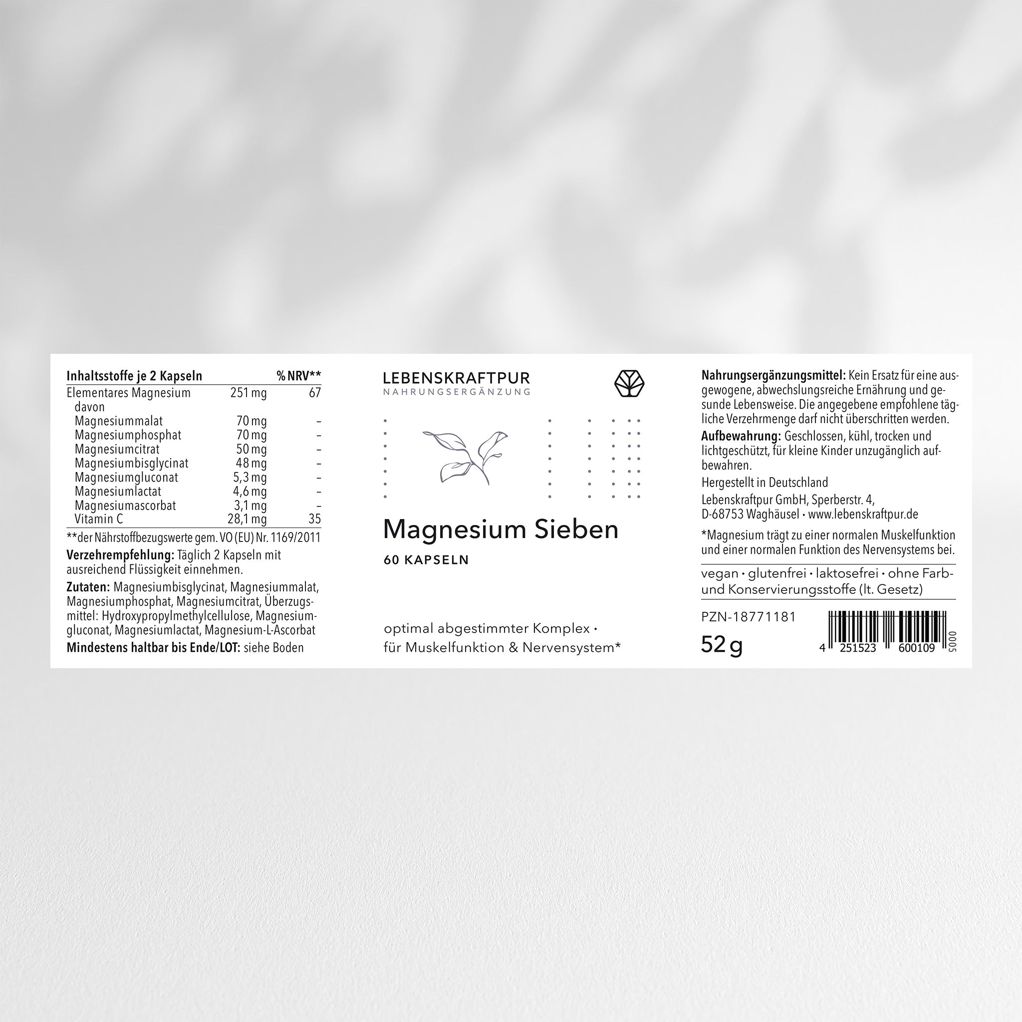 Magnesium Sieben Kapseln