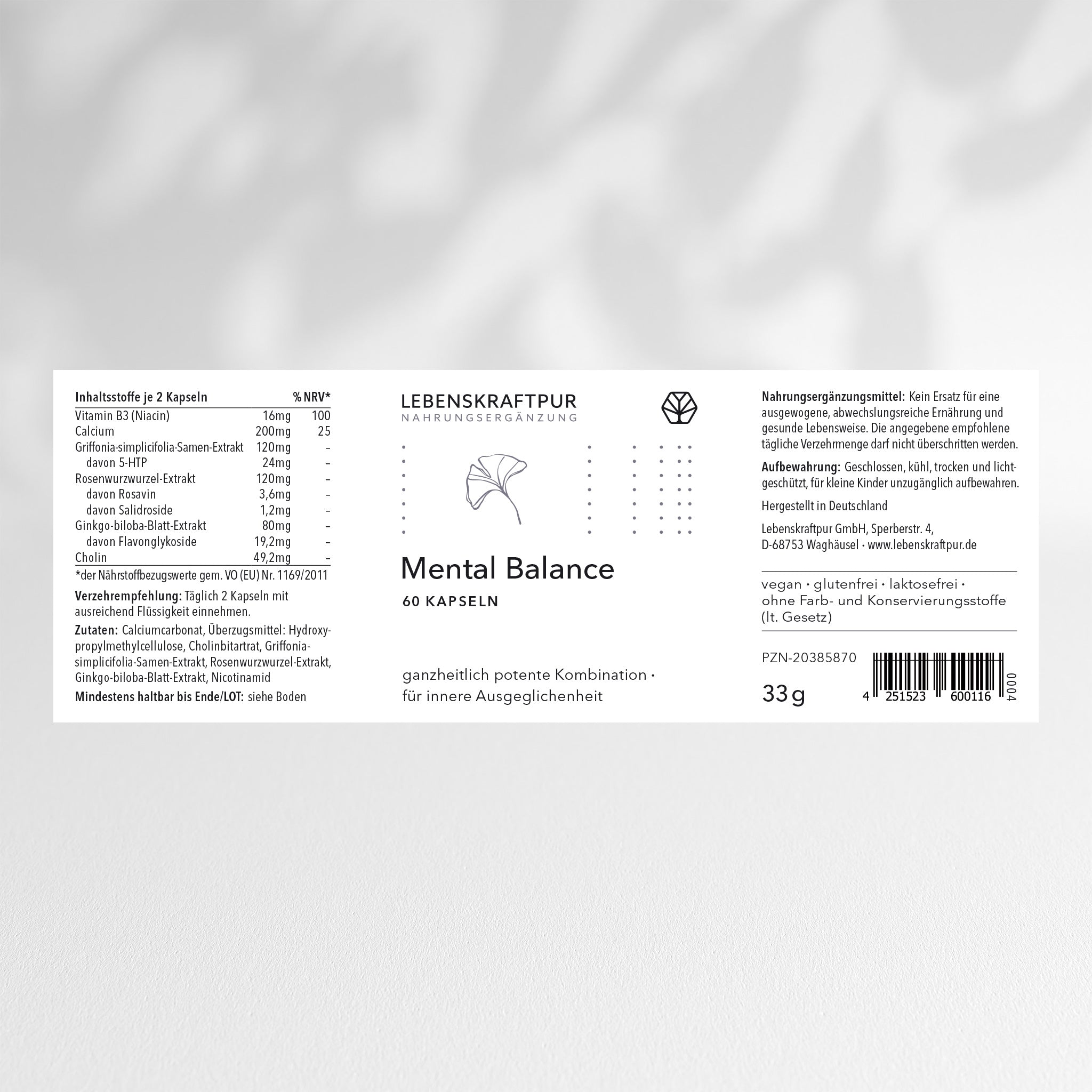 Mental Balance Kapseln