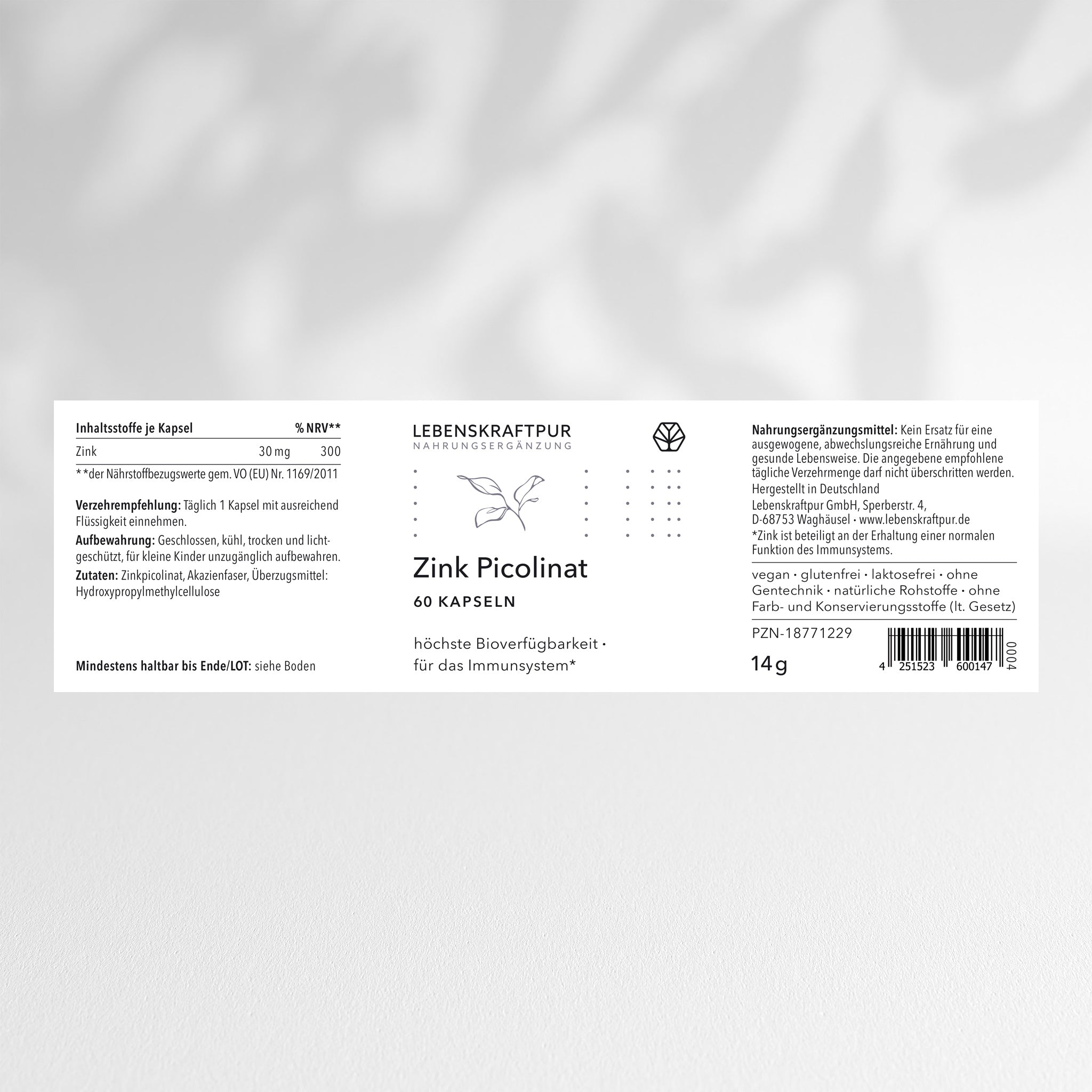 Zink Picolinat Kapseln