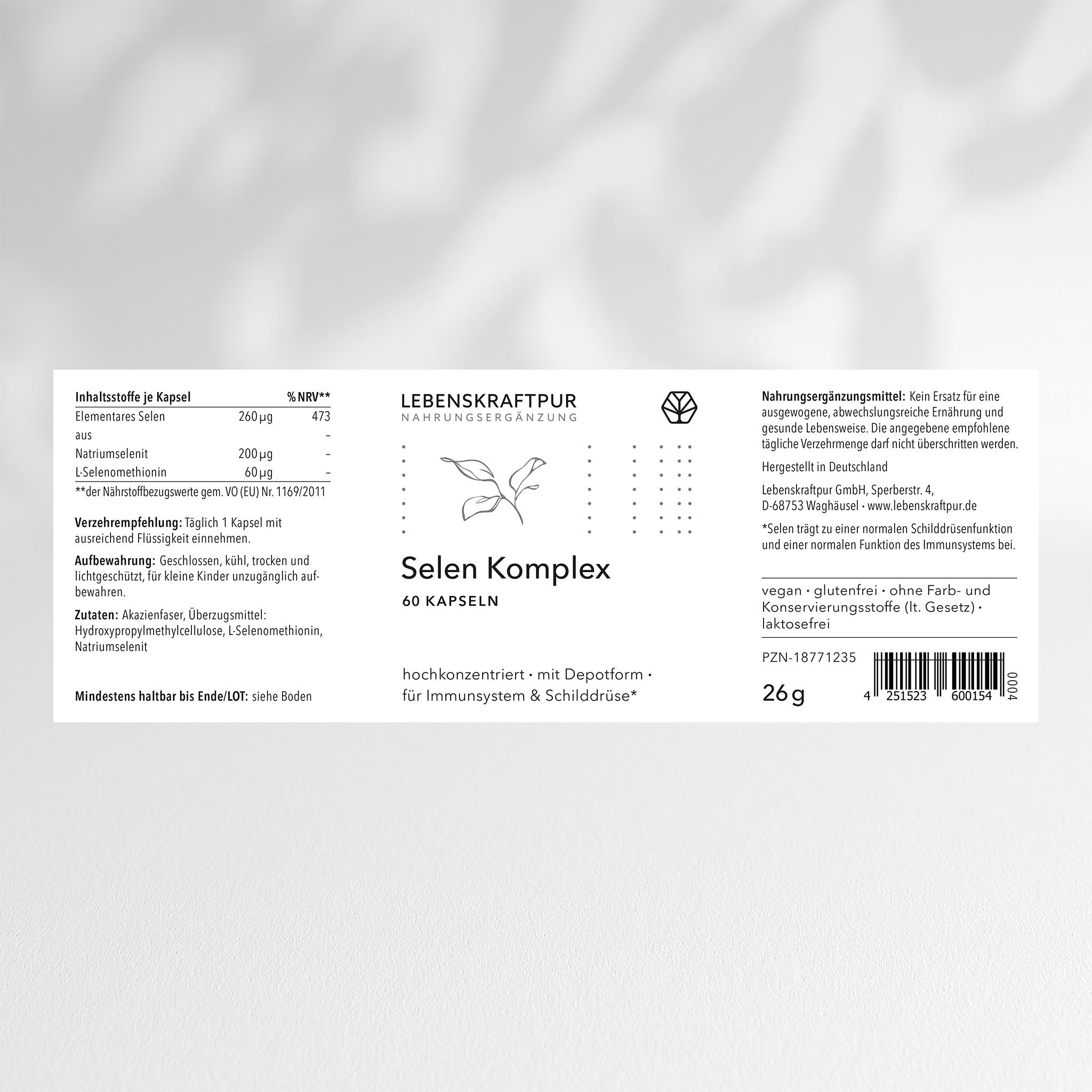 Selen Komplex Kapseln