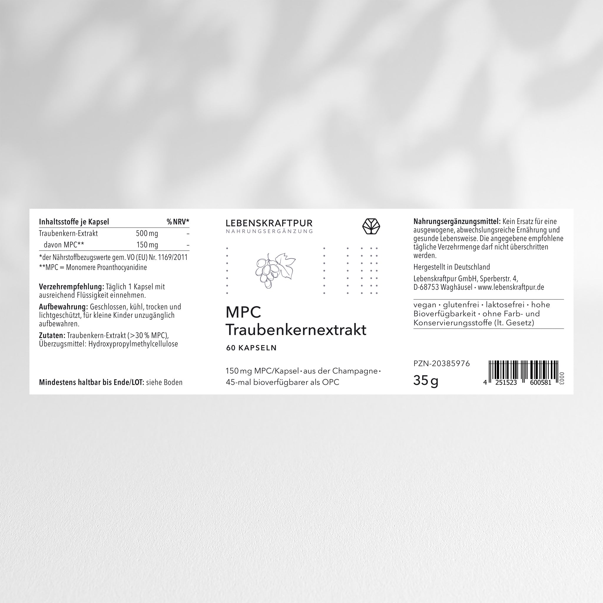 MPC Traubenkernextrakt Kapseln