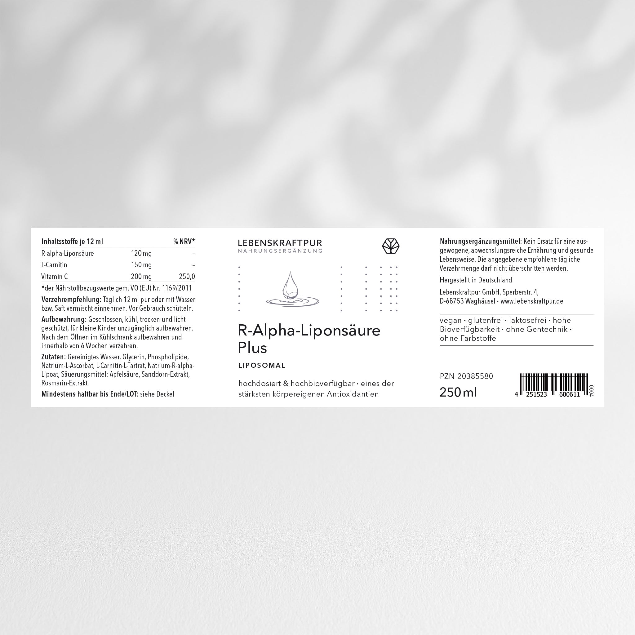 R-Alpha-Liponsäure Plus Liposomal