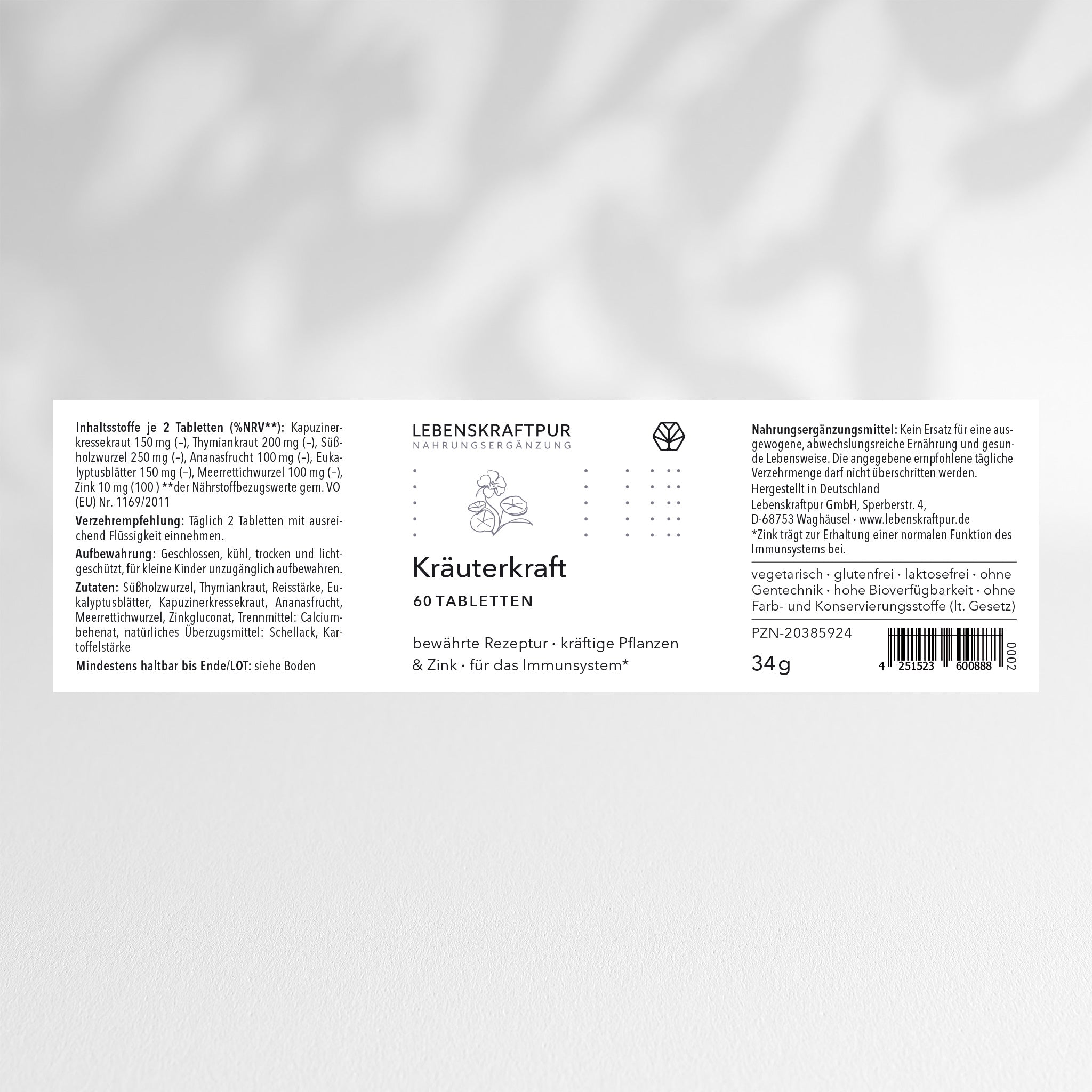 Kräuterkraft Tabletten