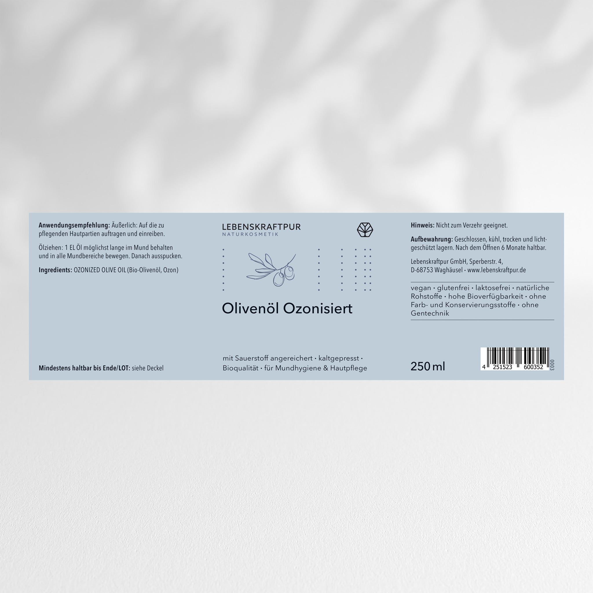 Olivenöl Ozonisiert