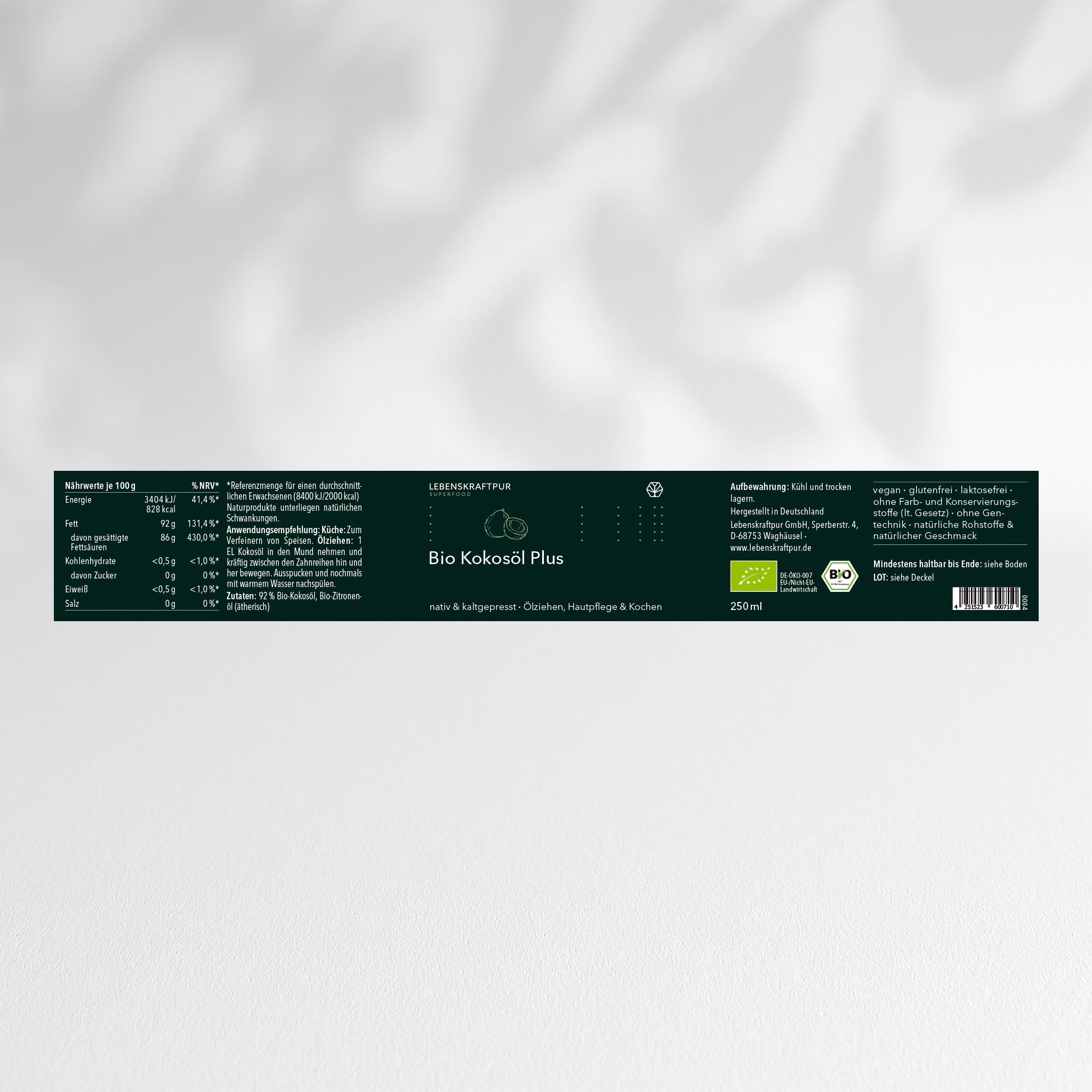 Bio Kokosöl Plus