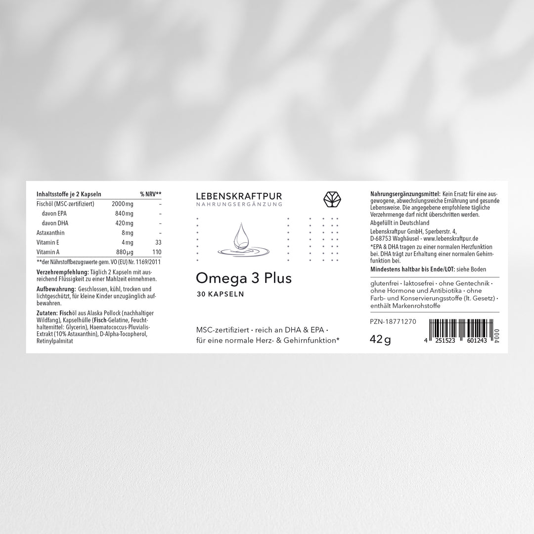 omega 3 kapseln aufbewahrung Omega 3 Plus Kapseln online kaufen