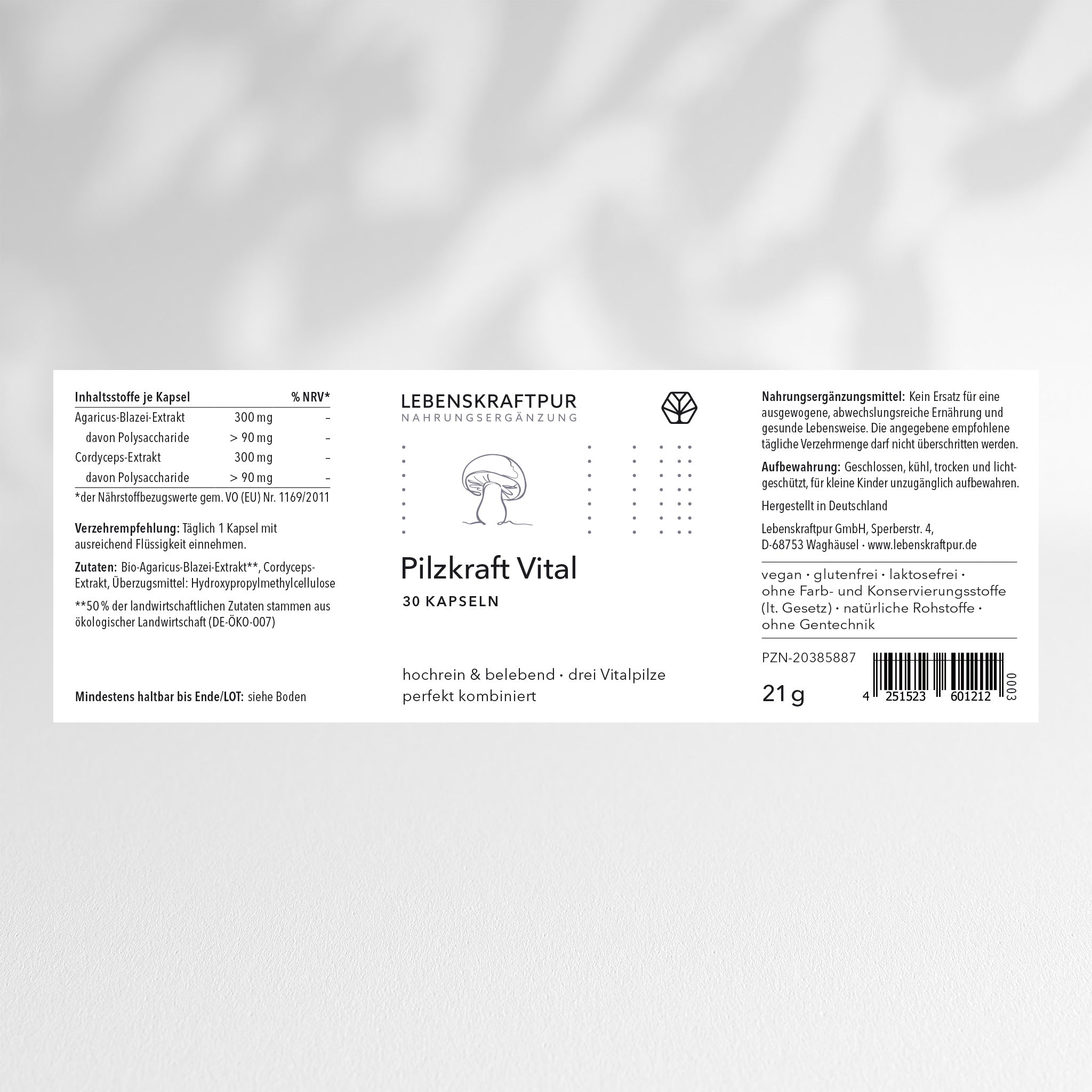 Pilzkraft Vital Kapseln