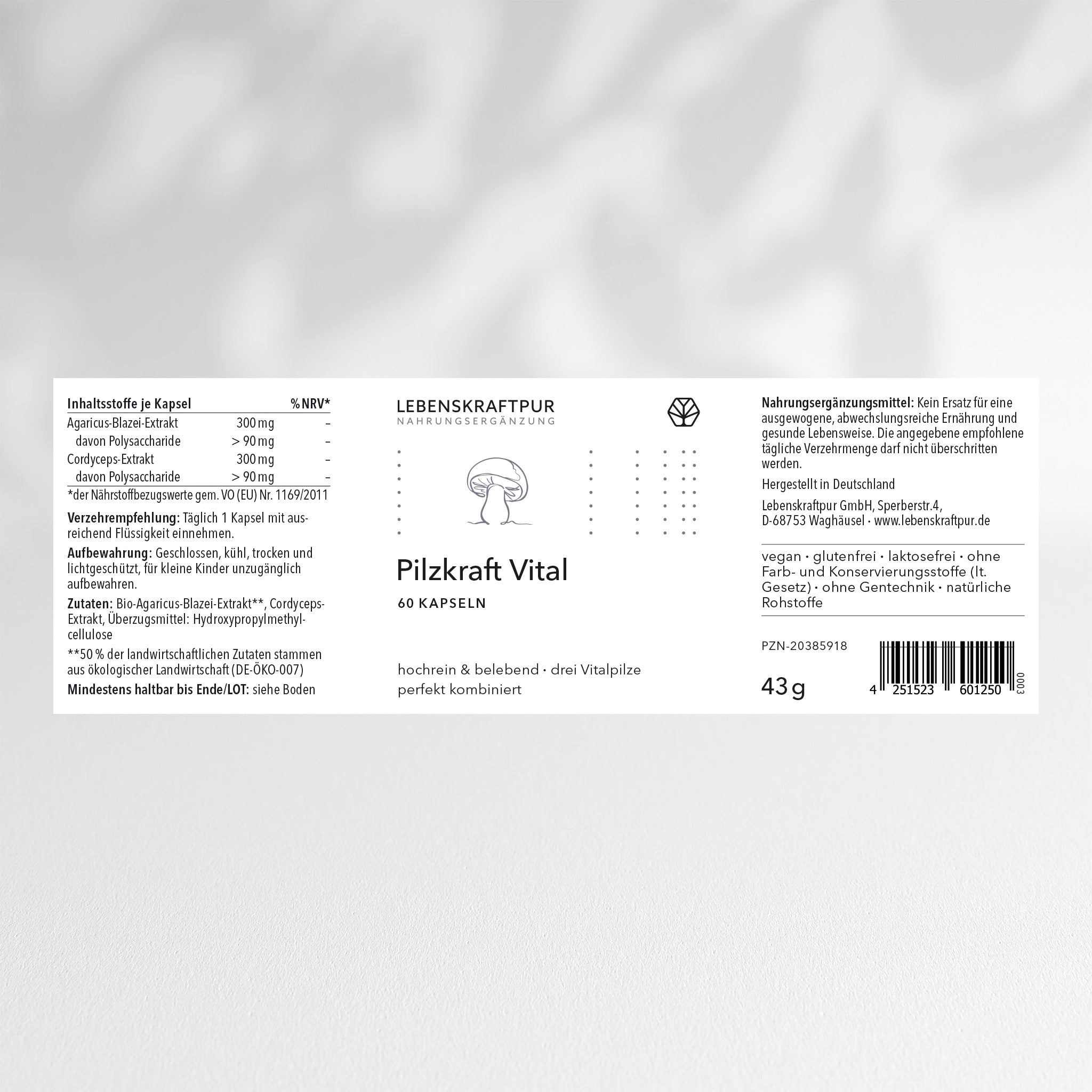 Pilzkraft Vital Kapseln