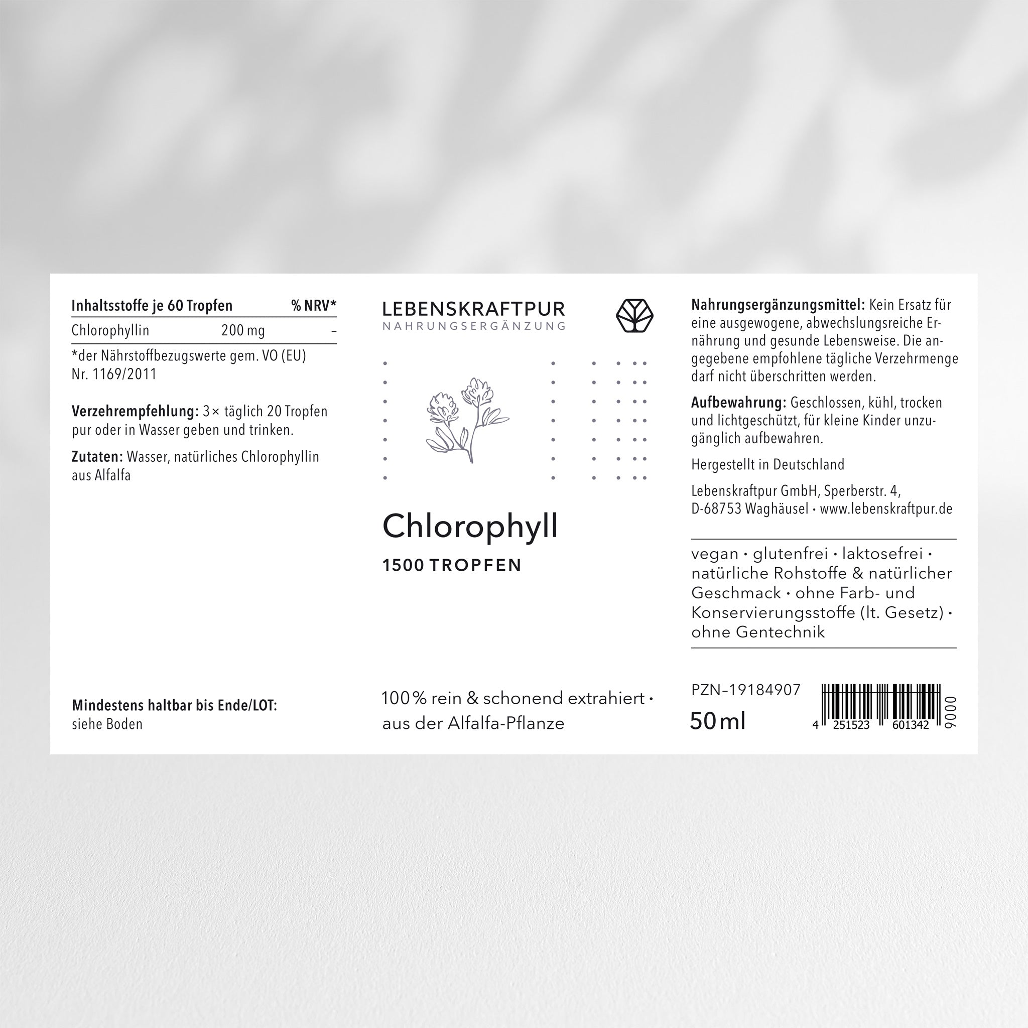 Chlorophyll Tropfen