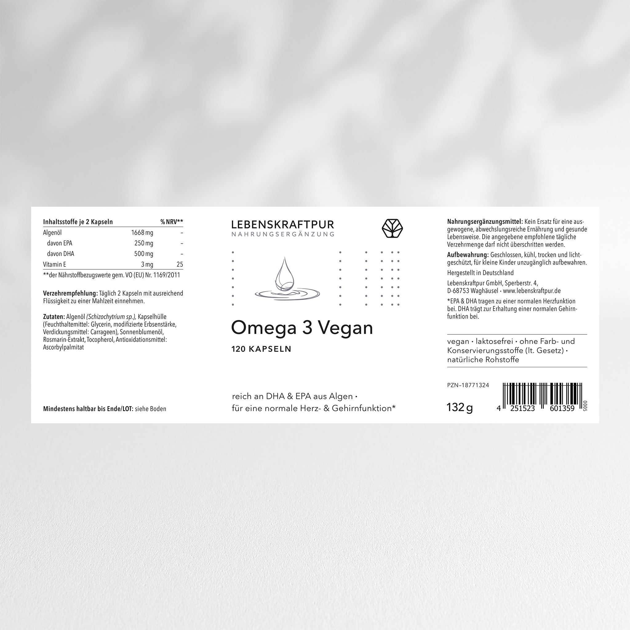 Omega 3 Vegan Kapseln