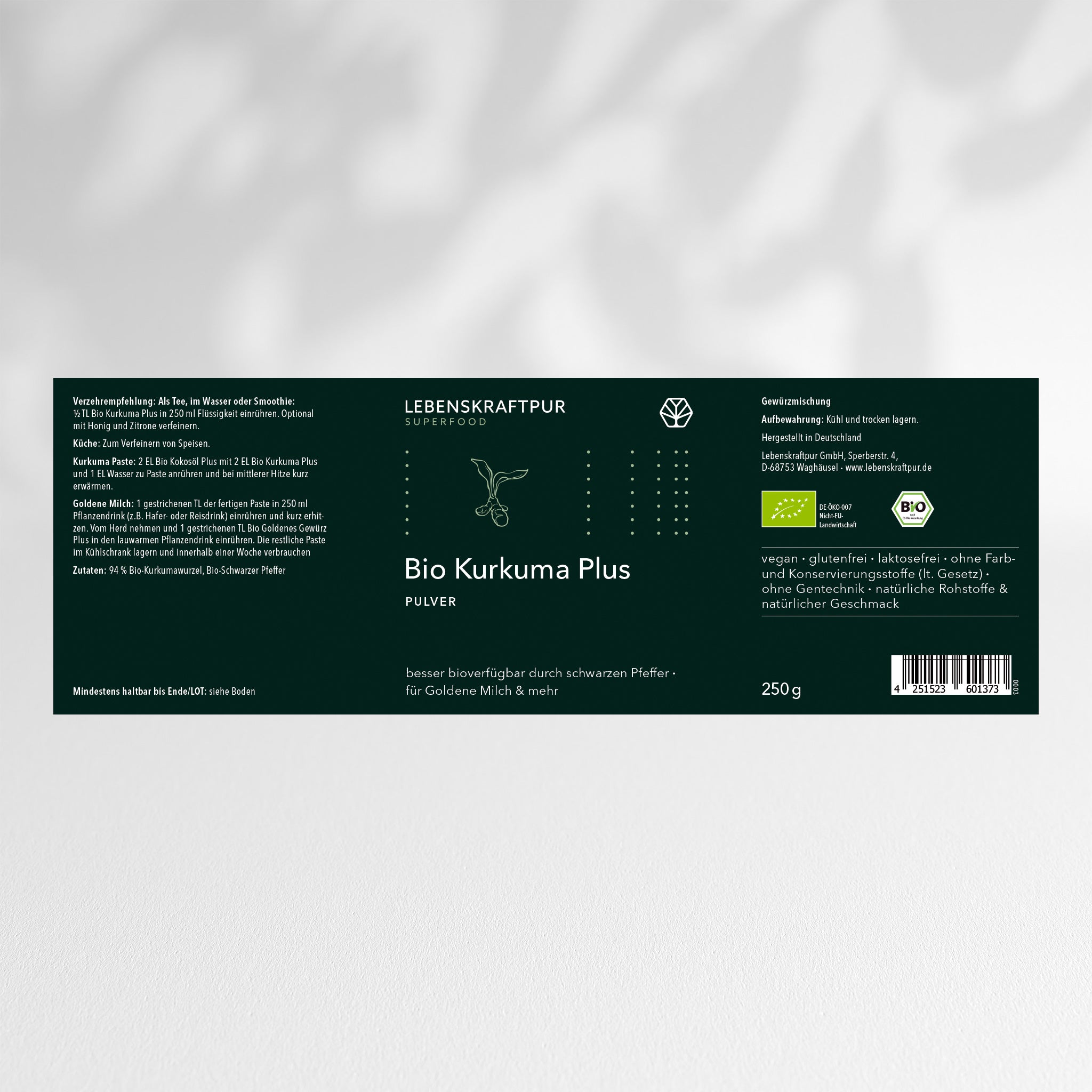Bio Kurkuma Plus Pulver