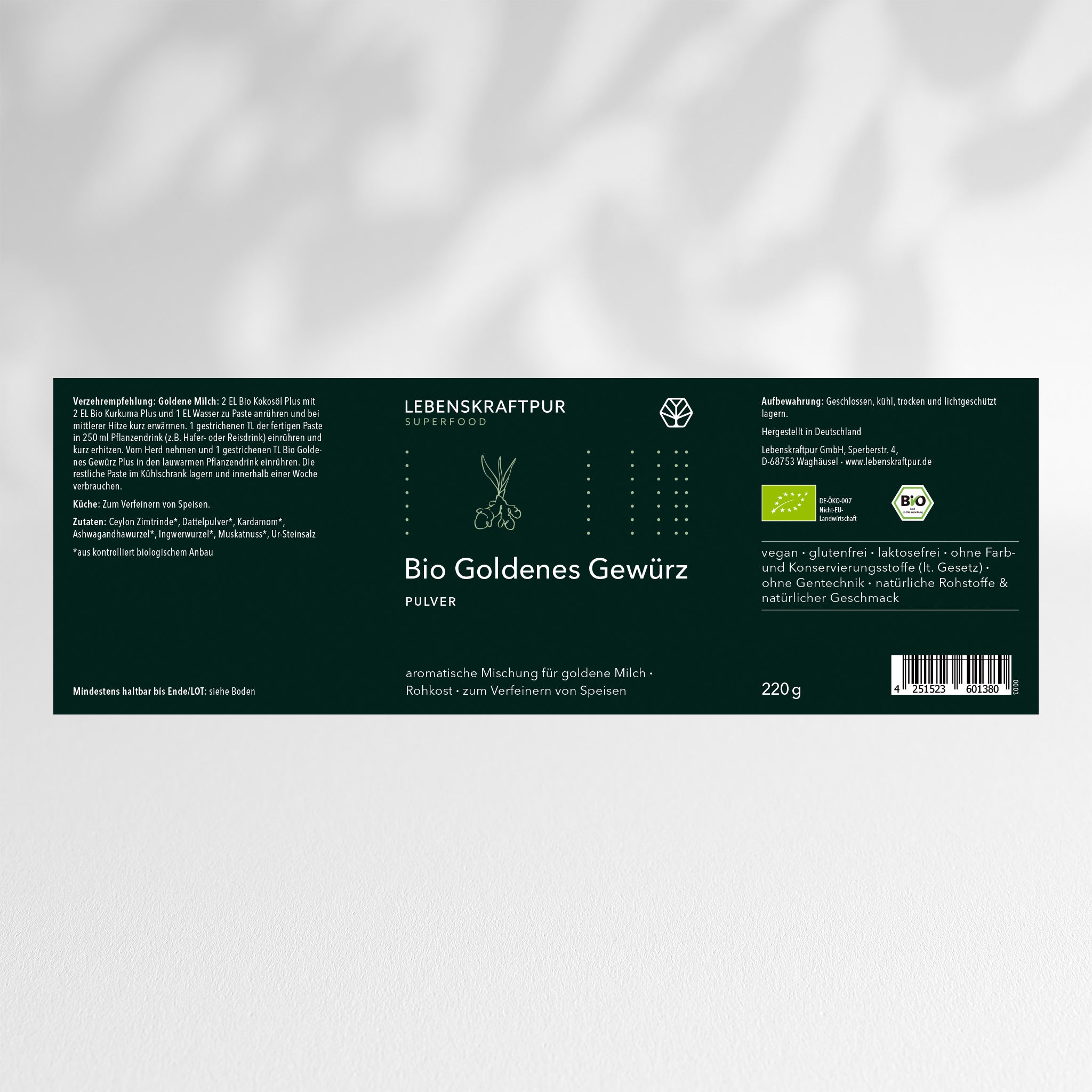 Bio Goldenes Gewürz Pulver