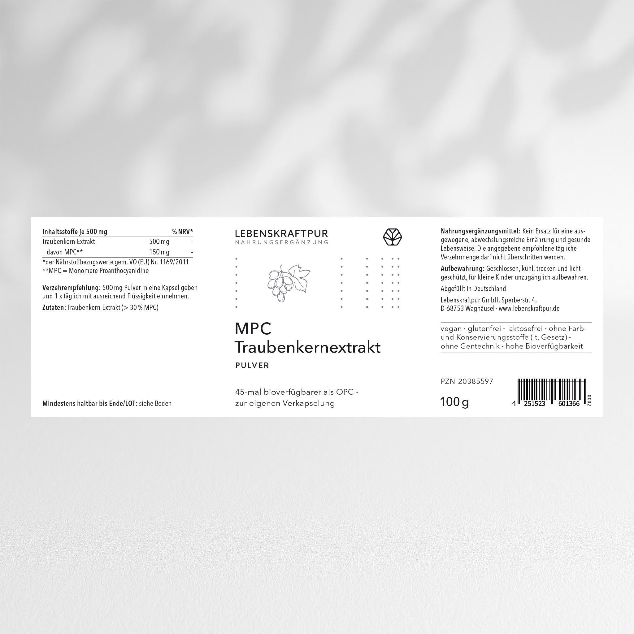 MPC Traubenkernextrakt Pulver