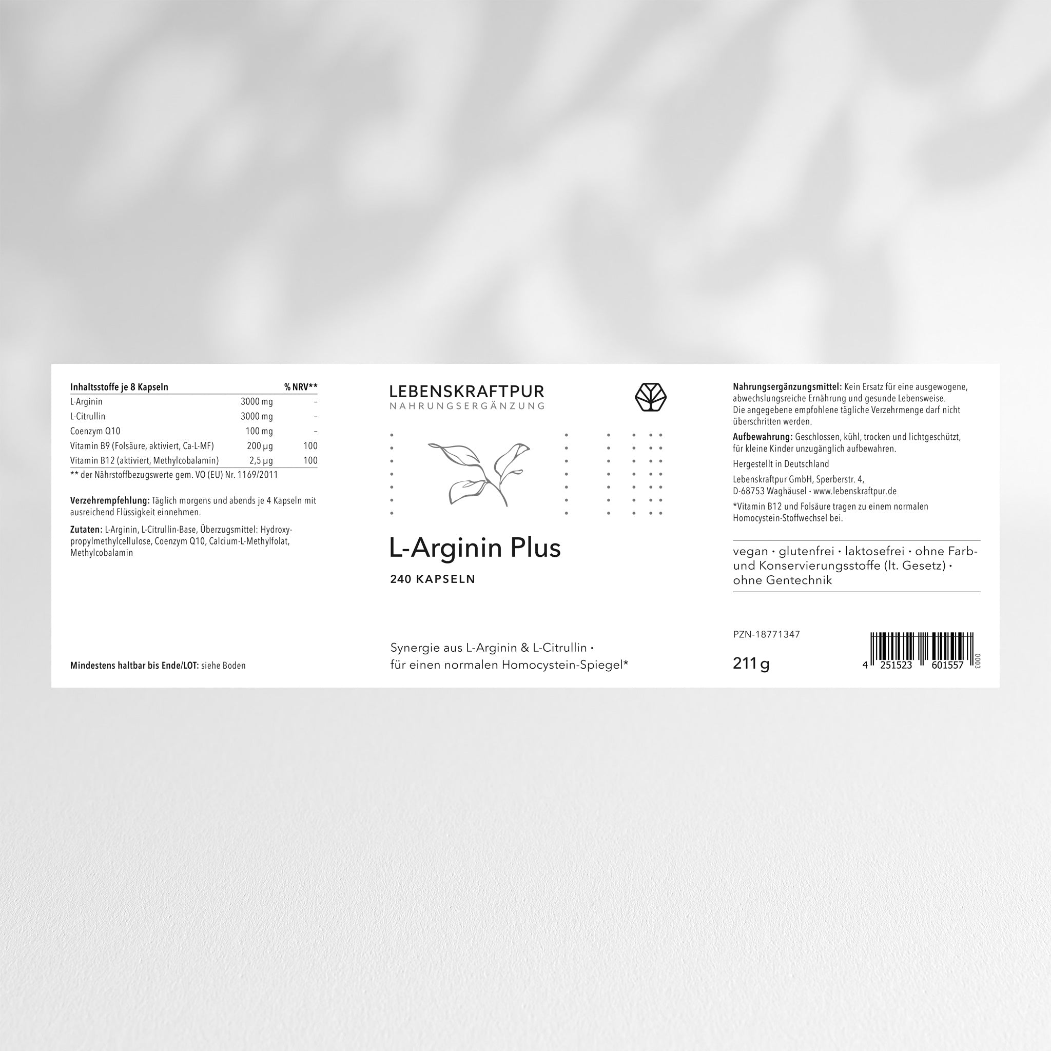 L-Arginin Plus Kapseln