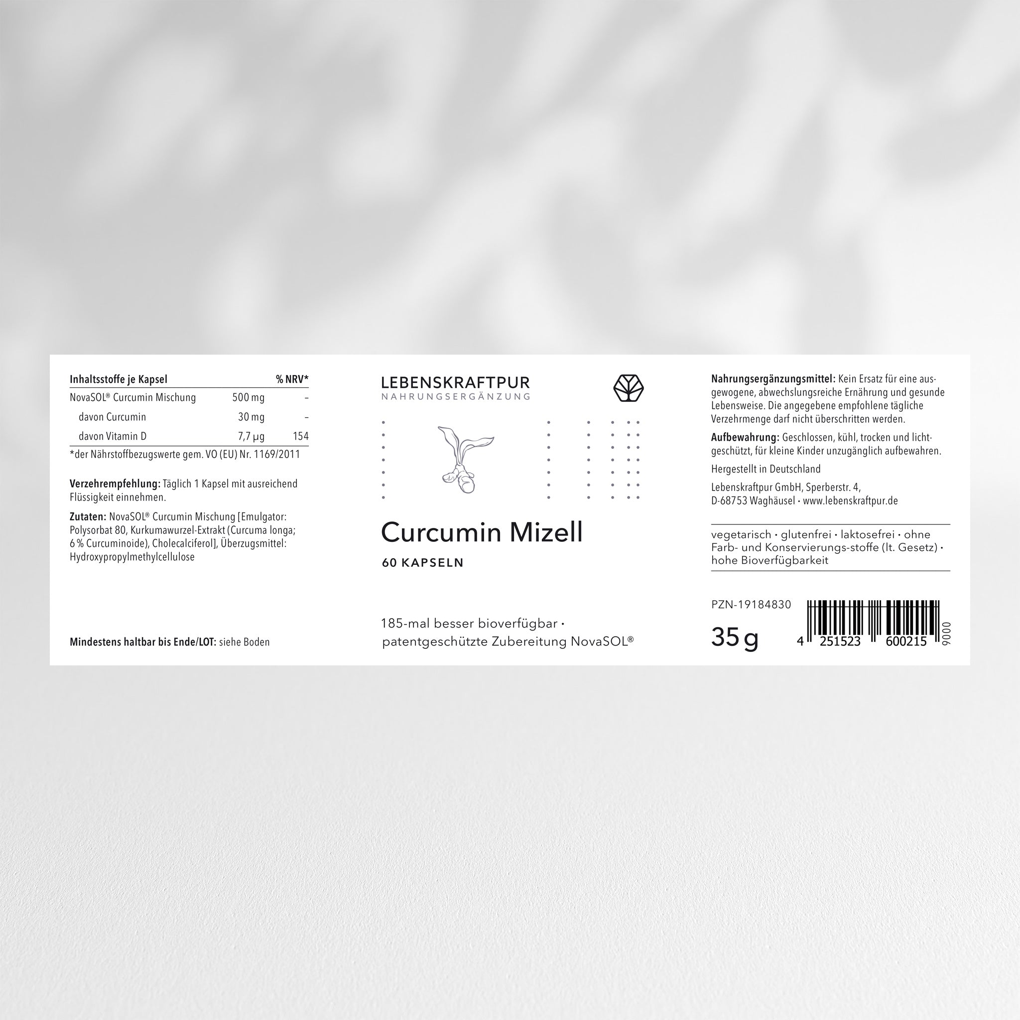 Curcumin Mizell Kapseln