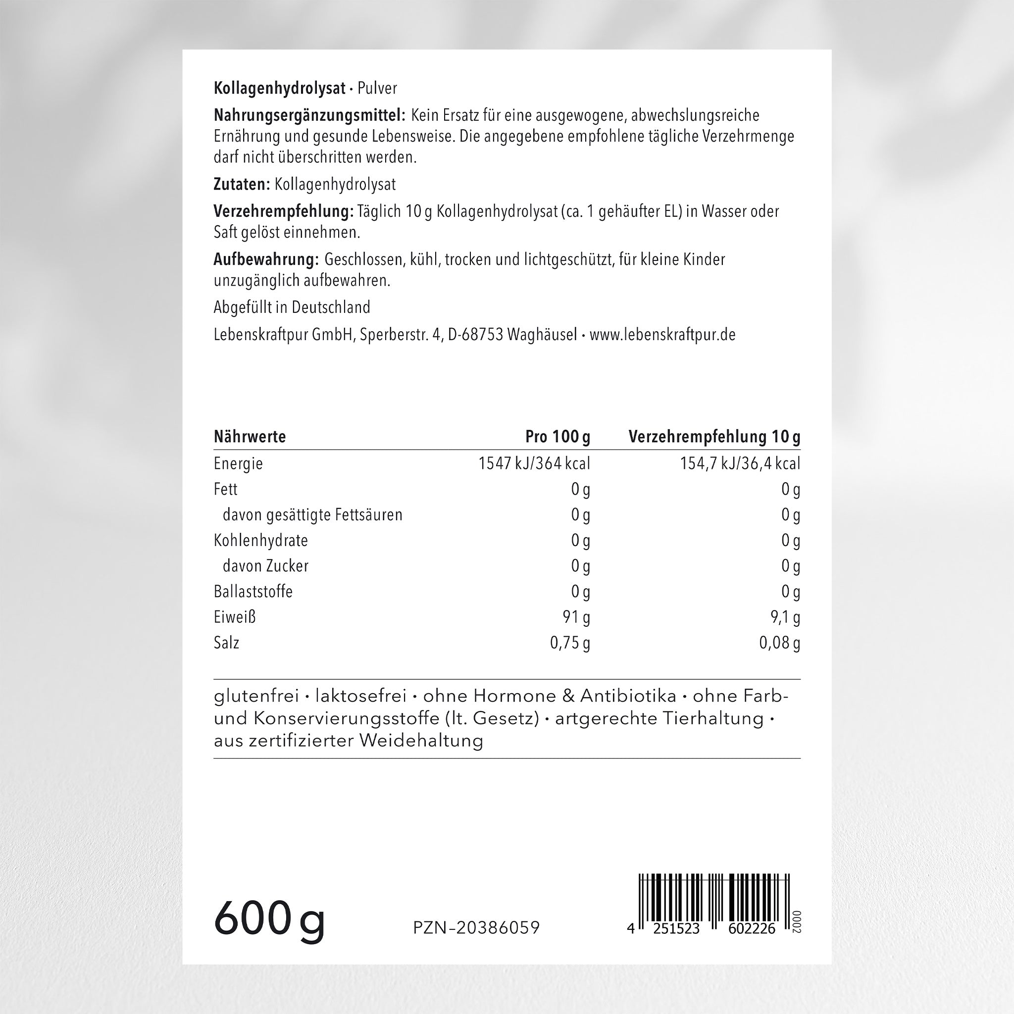 Kollagenhydrolysat Pulver