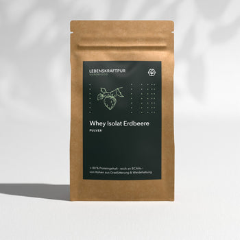 Whey Isolat Erdbeere Pulver