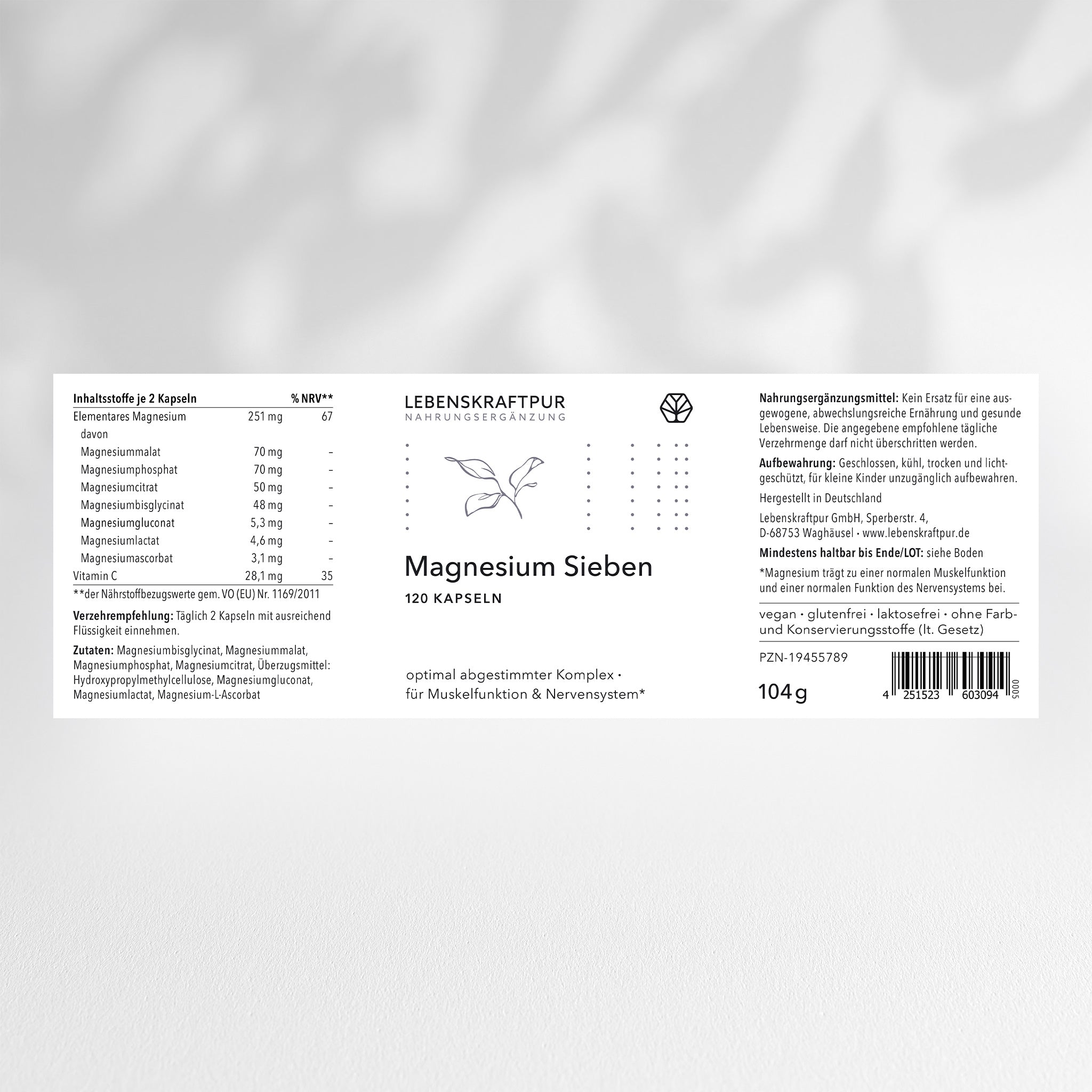 Magnesium Sieben Kapseln
