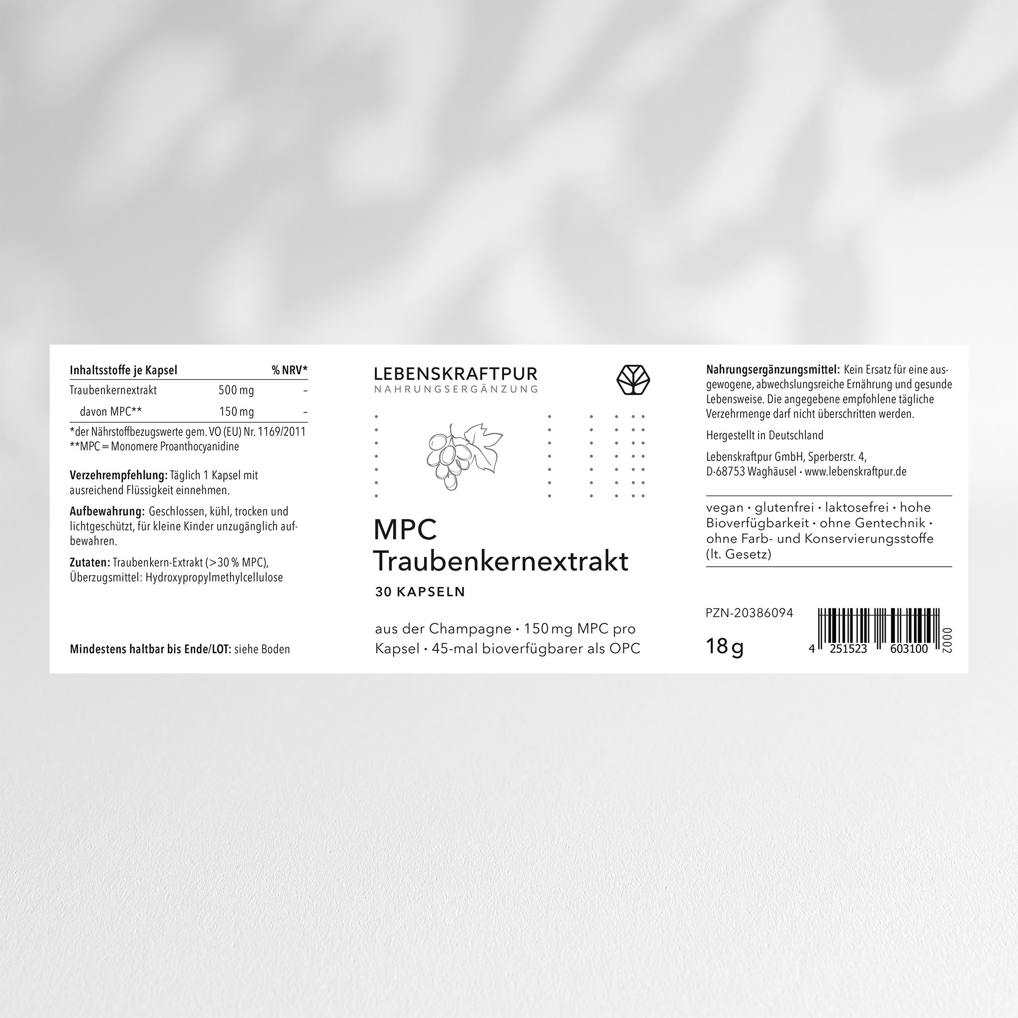 MPC Traubenkernextrakt Kapseln