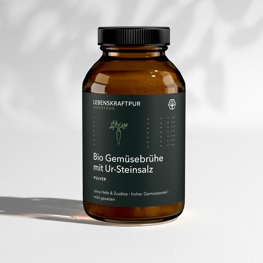 Bio Gemüsebrühe mit Ur-Steinsalz Pulver