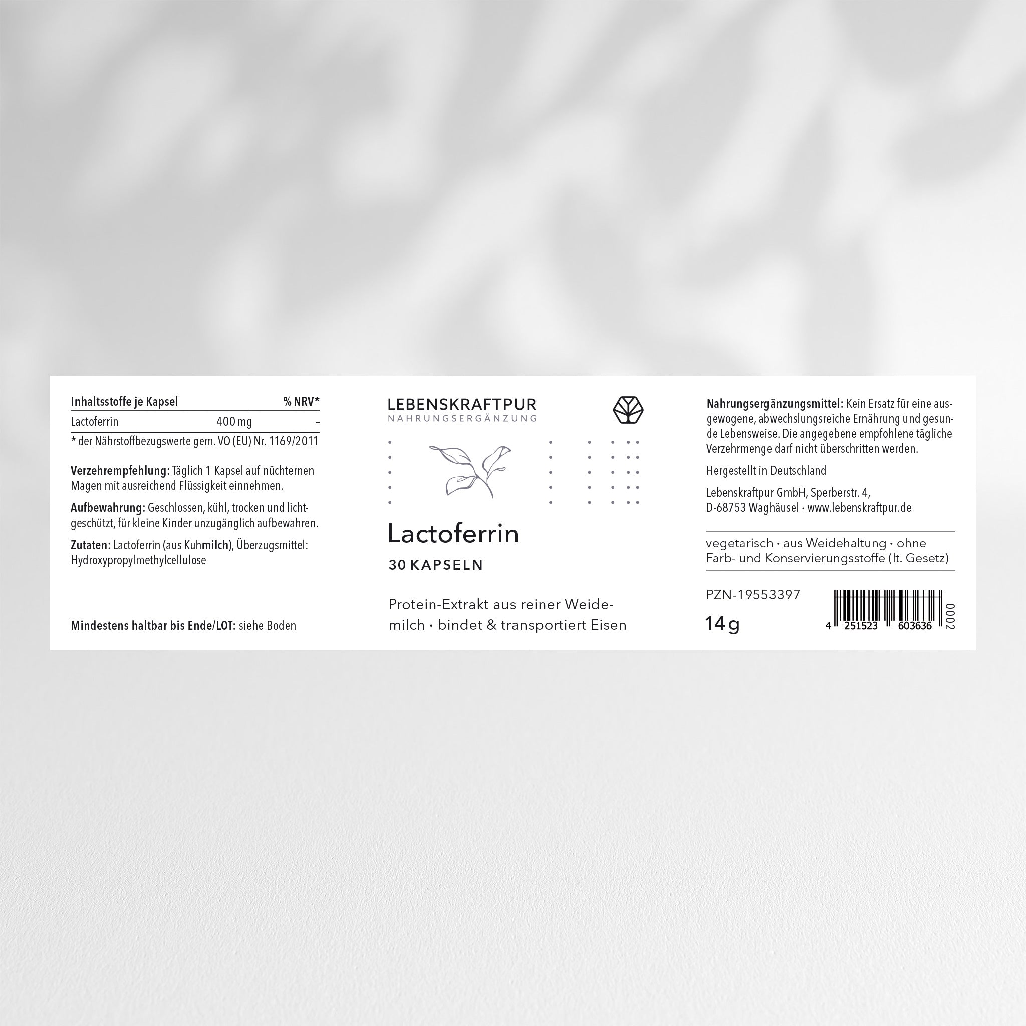 Lactoferrin Kapseln