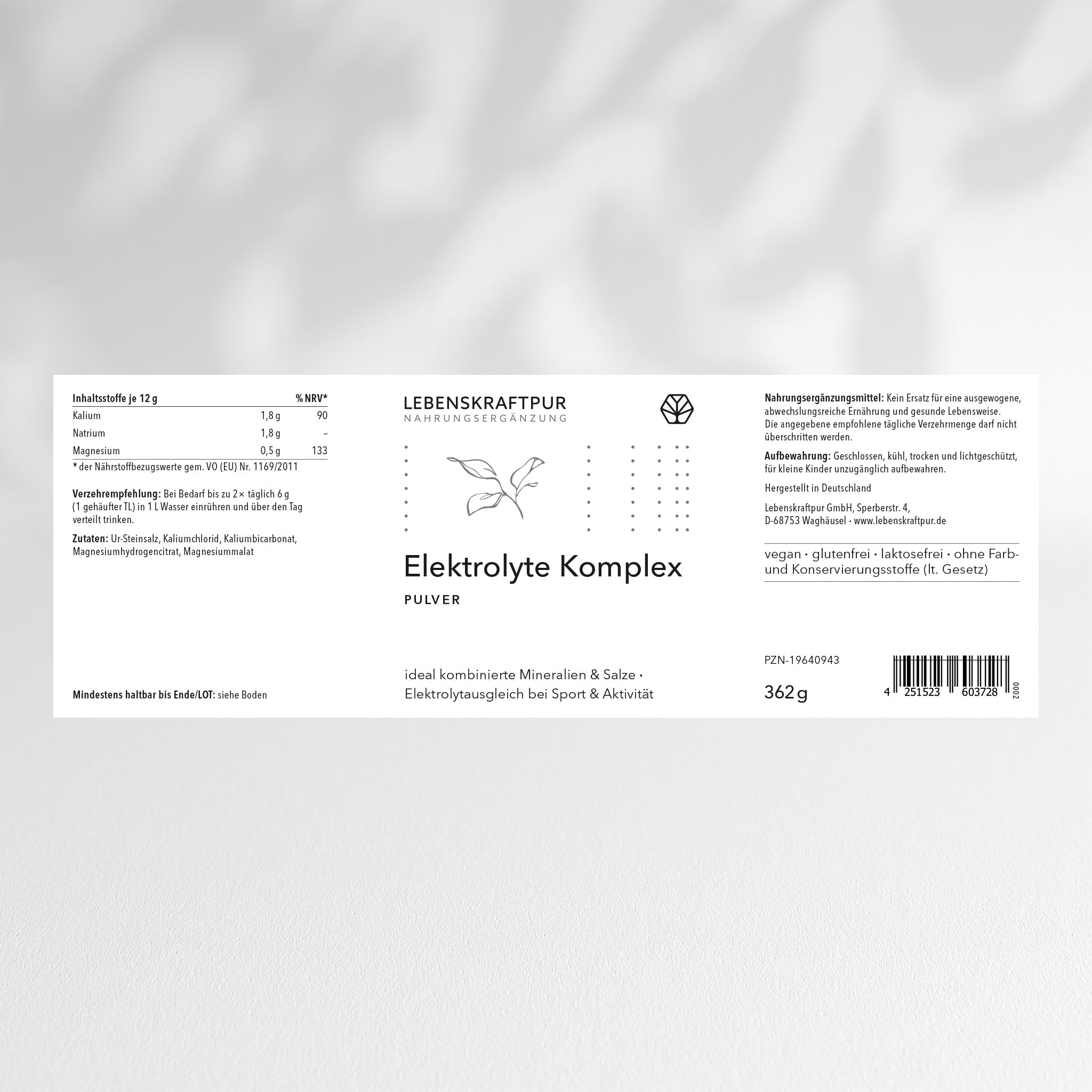 Elektrolyte Komplex Pulver