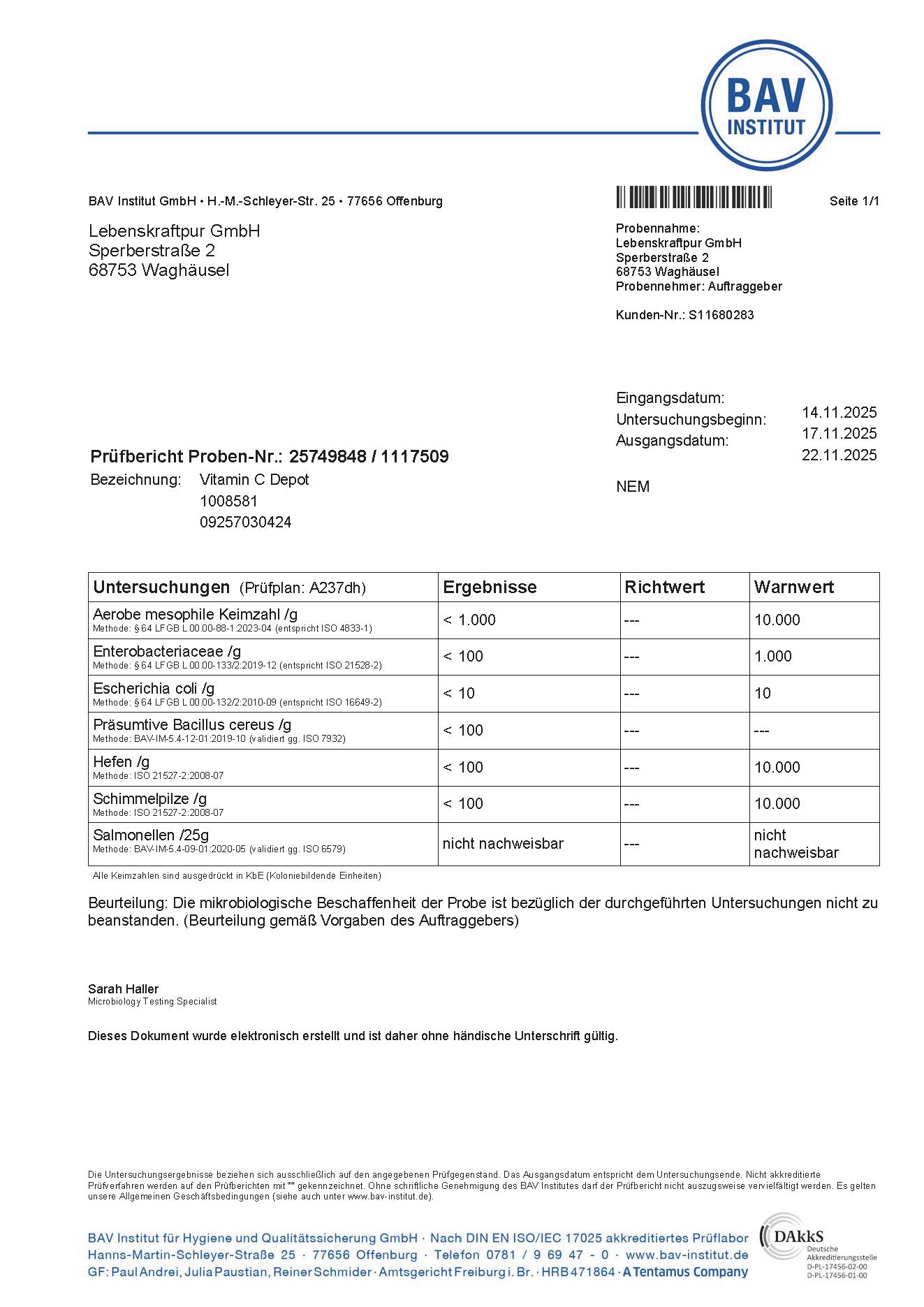 Vitamin C Depot Kapseln