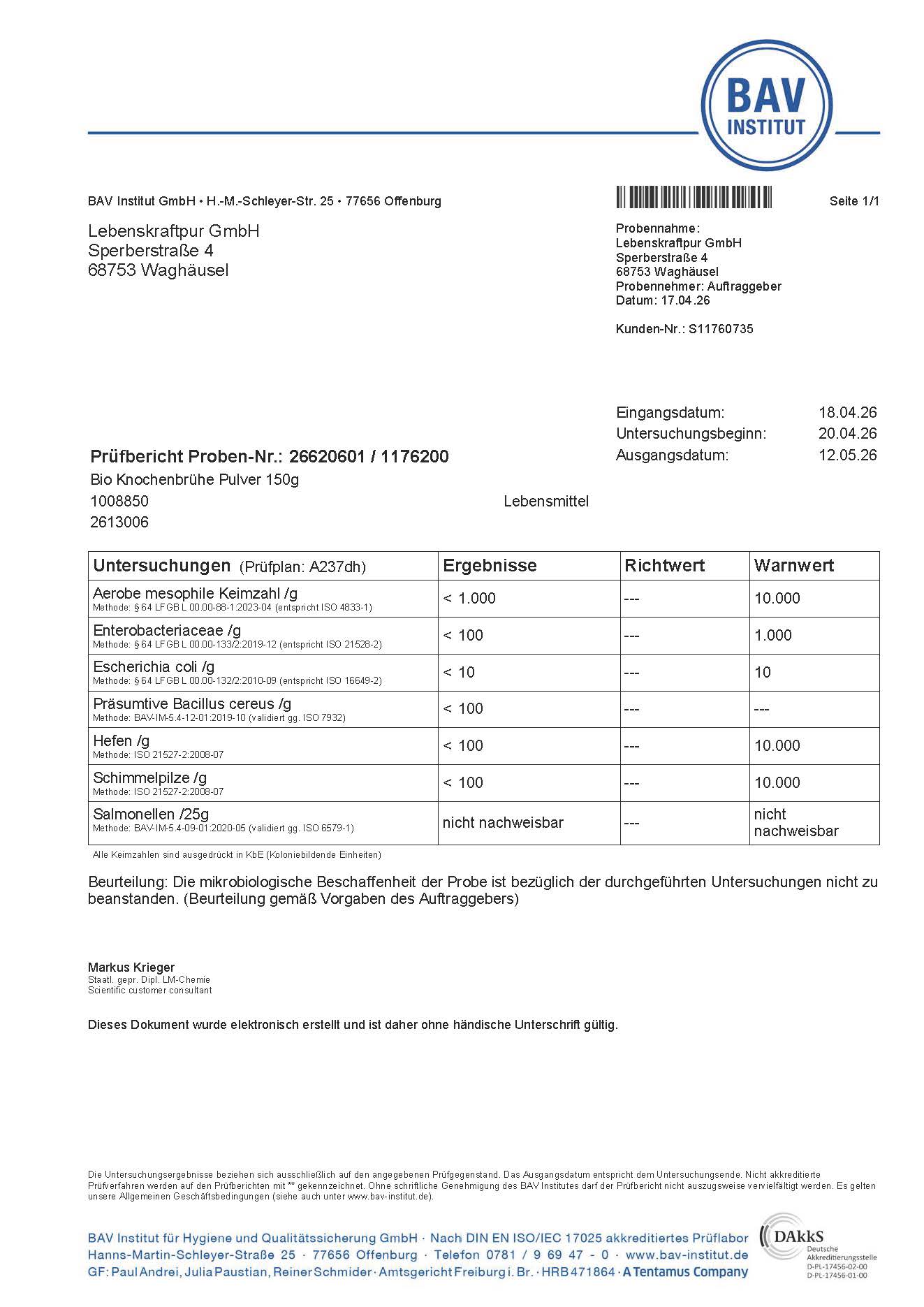 Bio Knochenbrühe Pulver