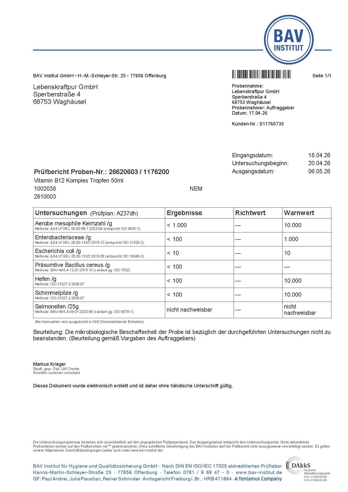 Vitamin B12 Komplex Tropfen
