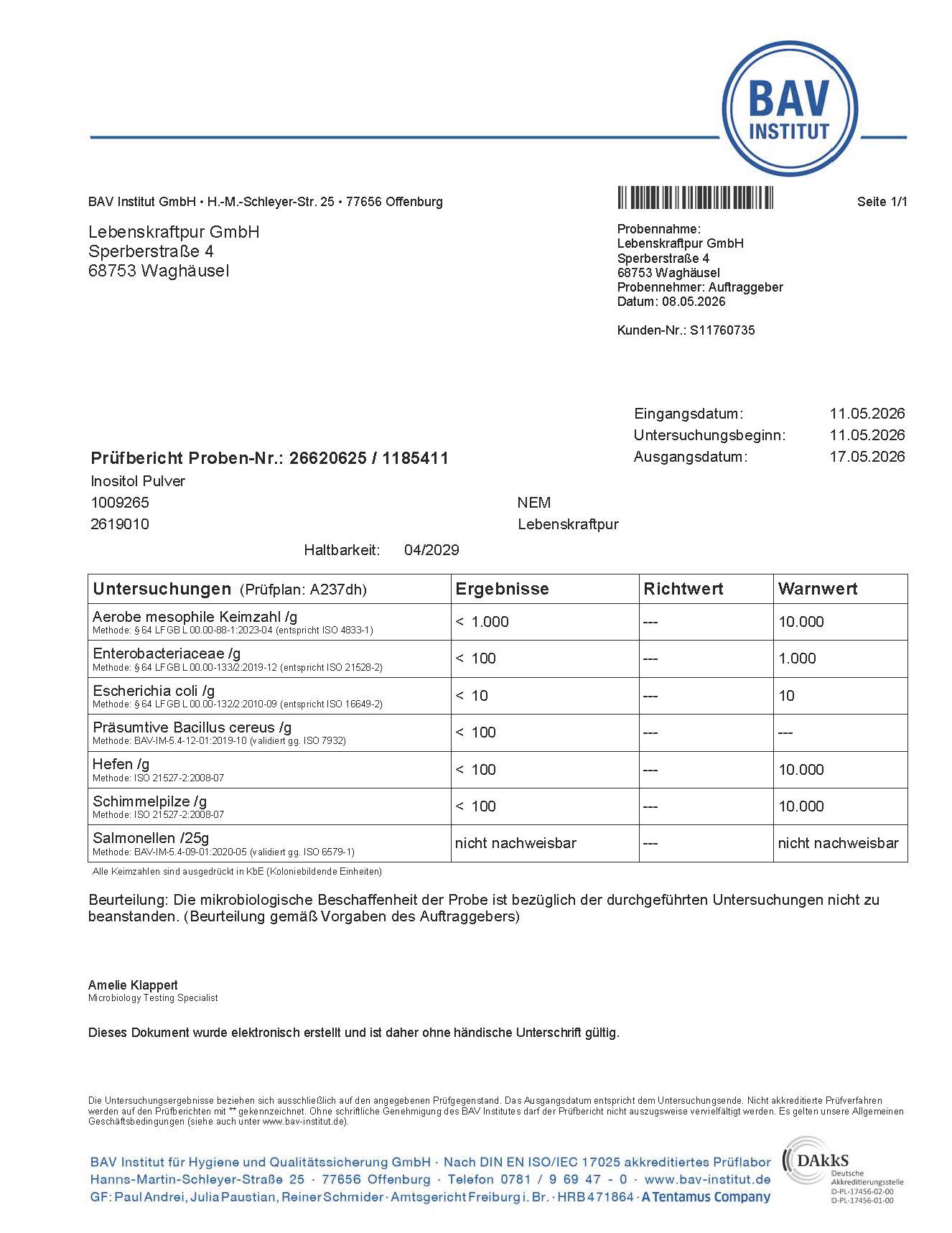 Inositol Pulver