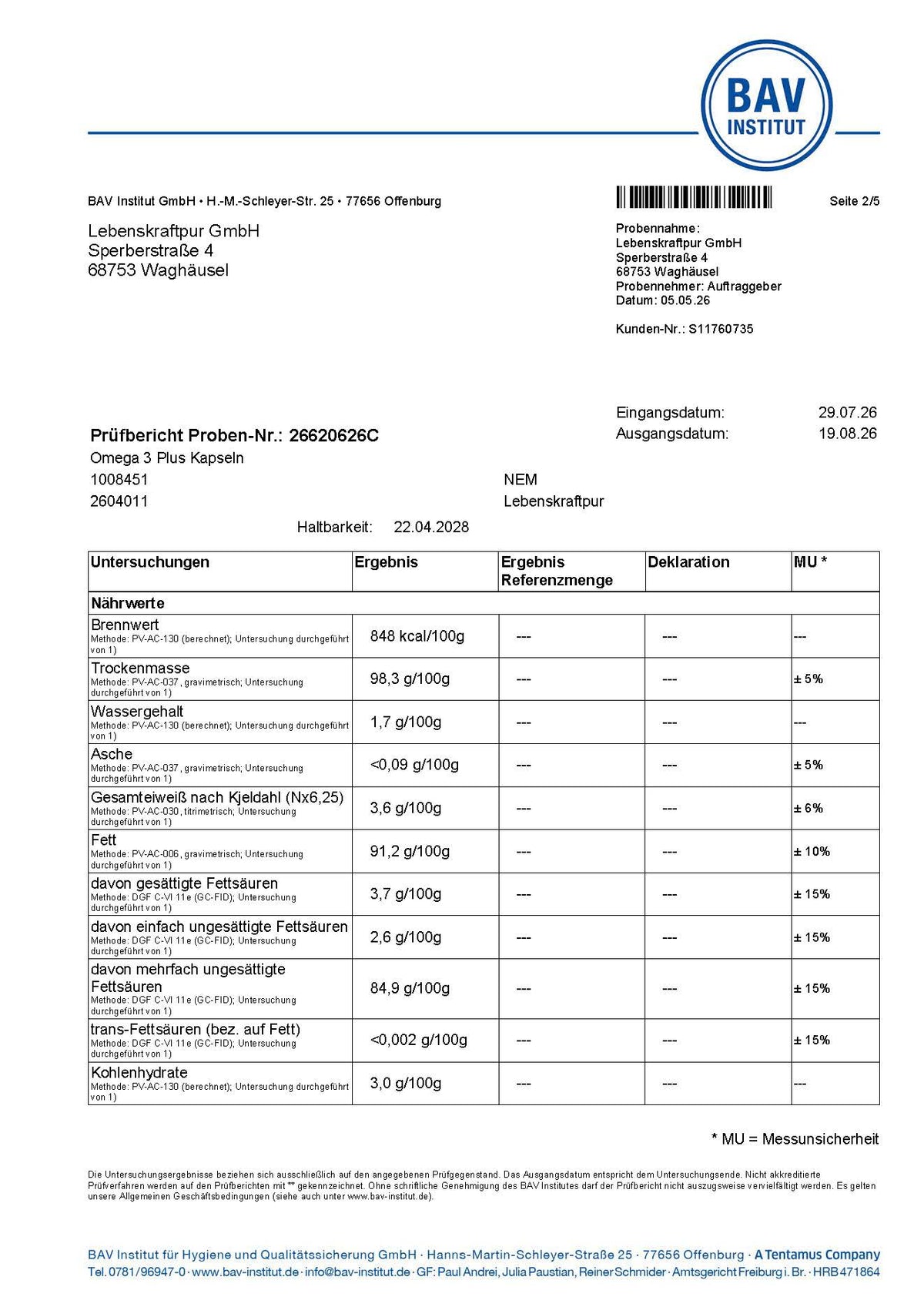 Omega 3 Plus Kapseln