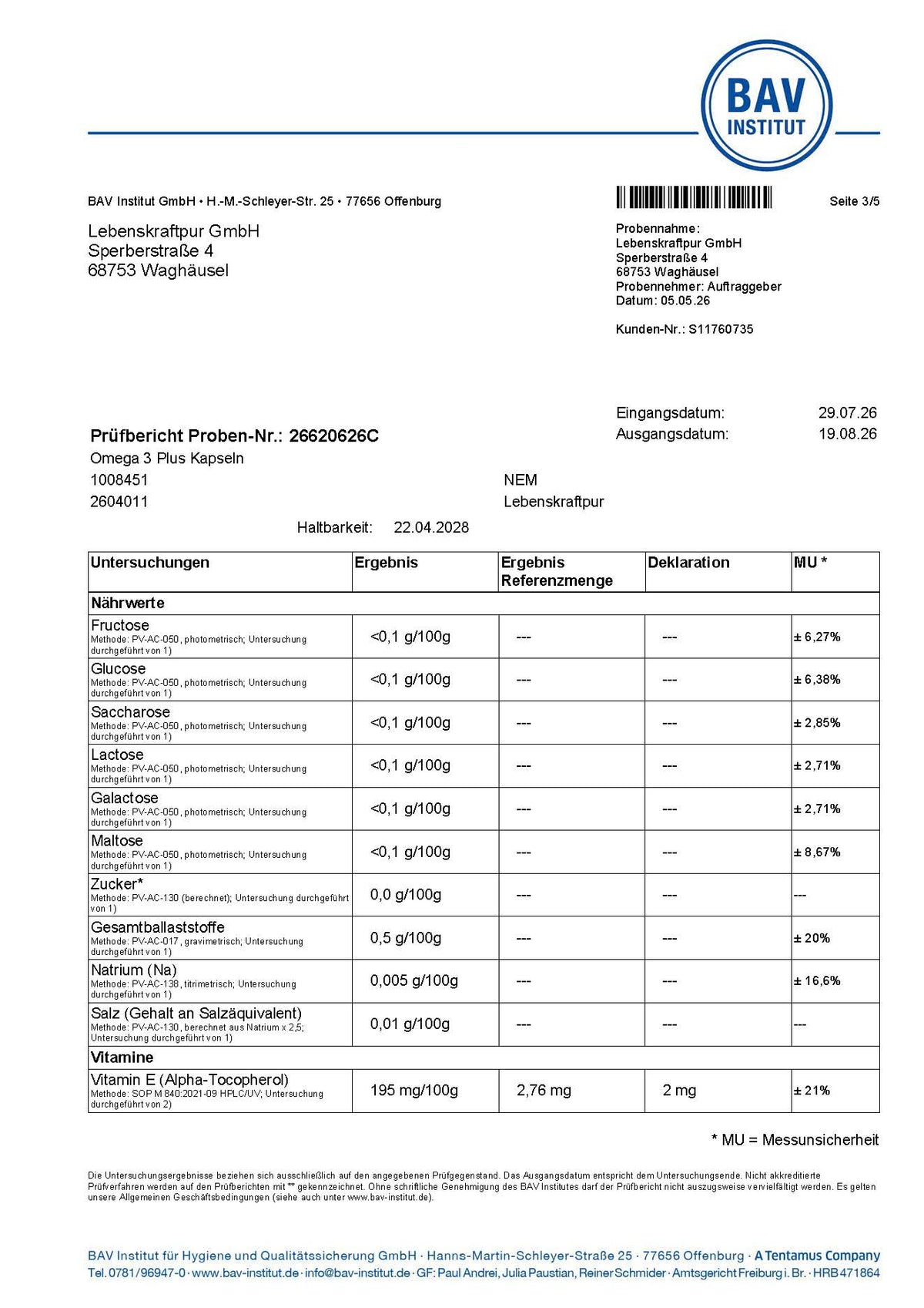 Omega 3 Plus Kapseln