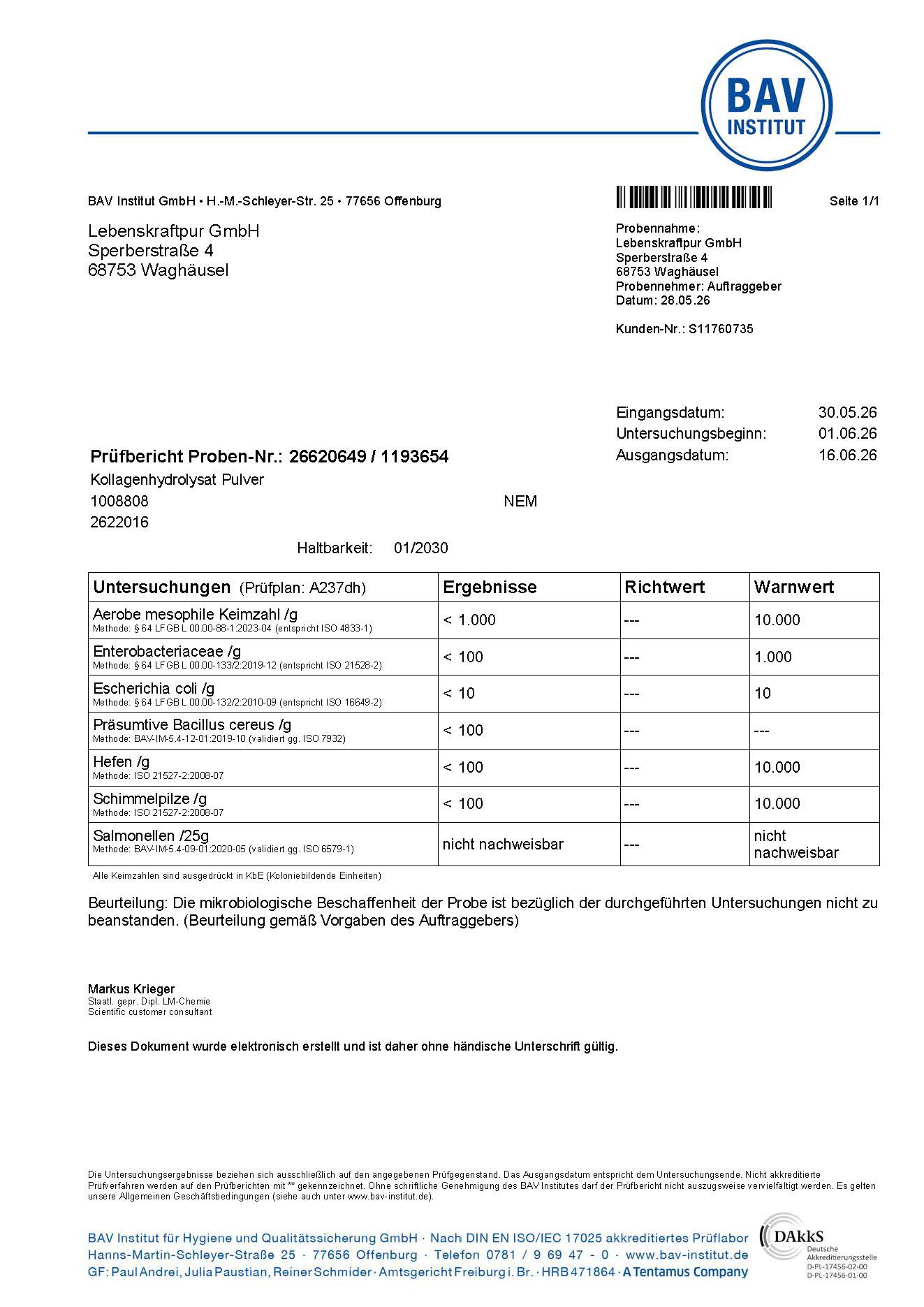 Kollagenhydrolysat Pulver