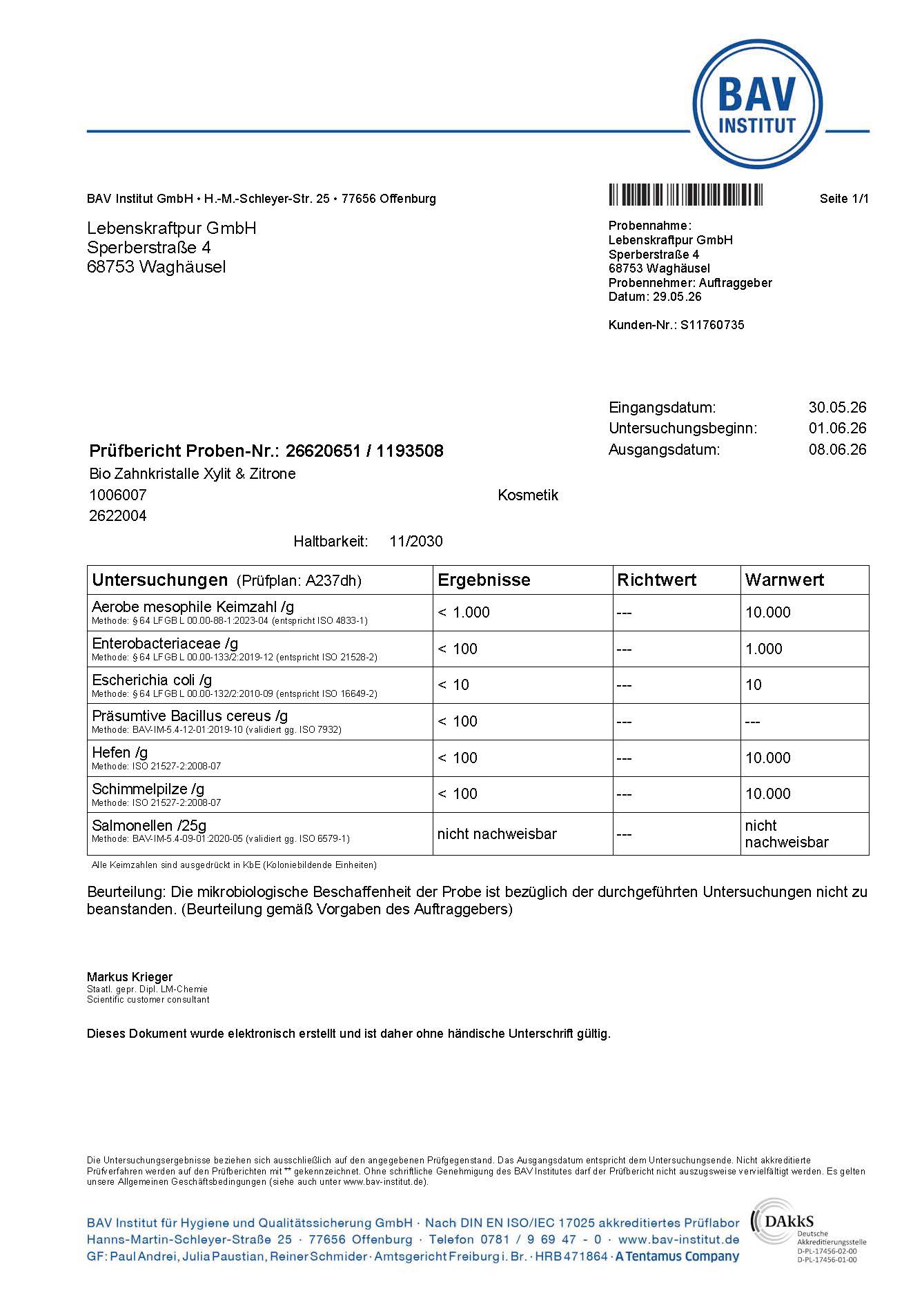 Zahnkristalle® Xylit & Zitrone