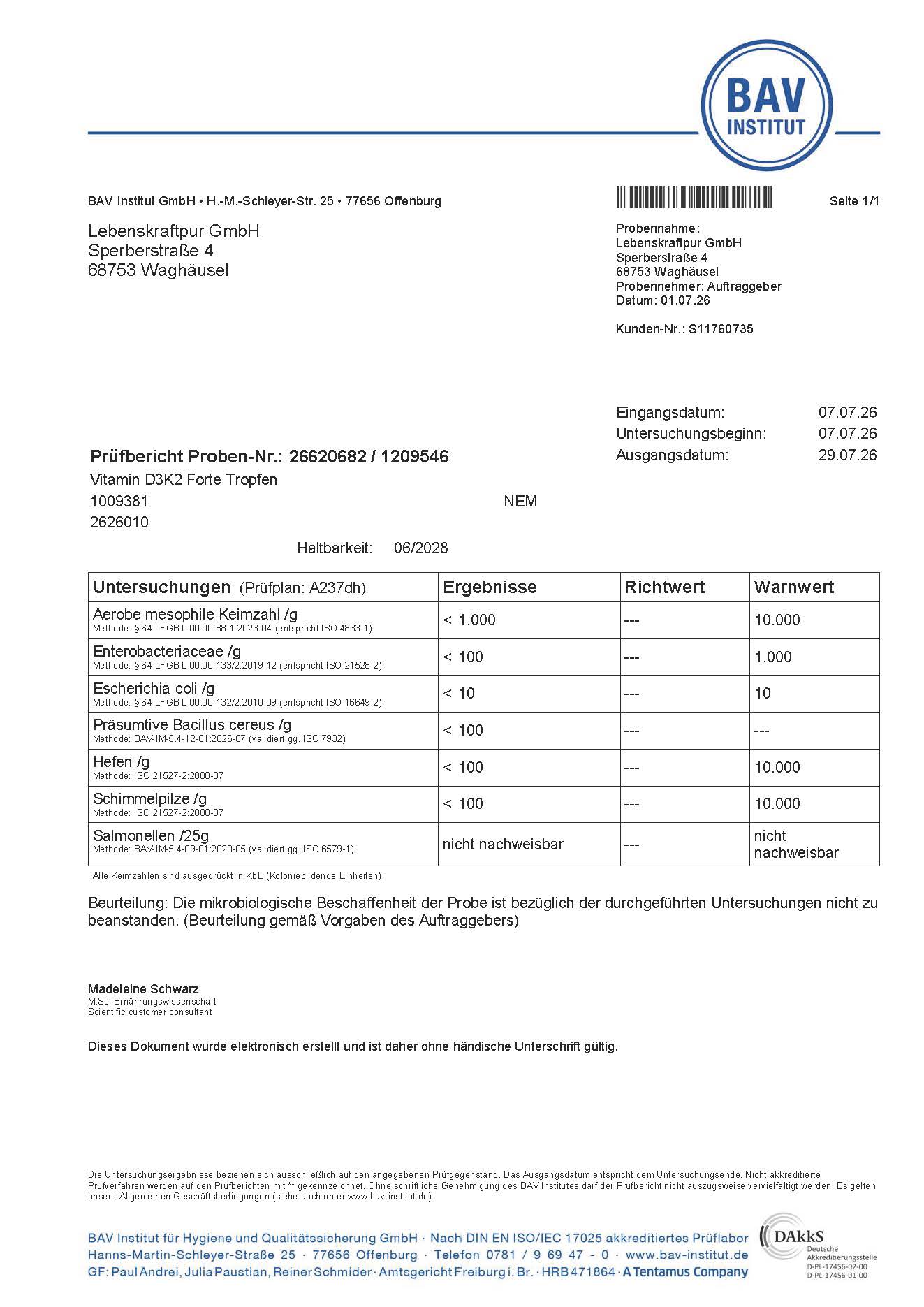 Vitamin D3K2 Forte Tropfen