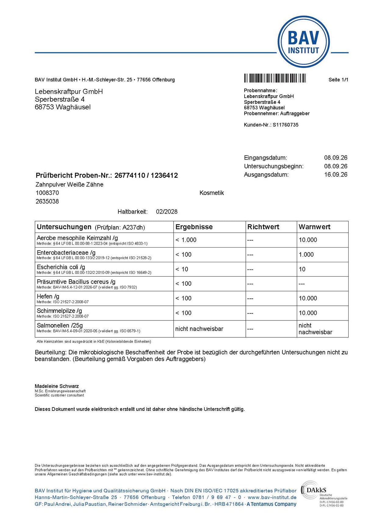 Zahnpulver Weiße Zähne
