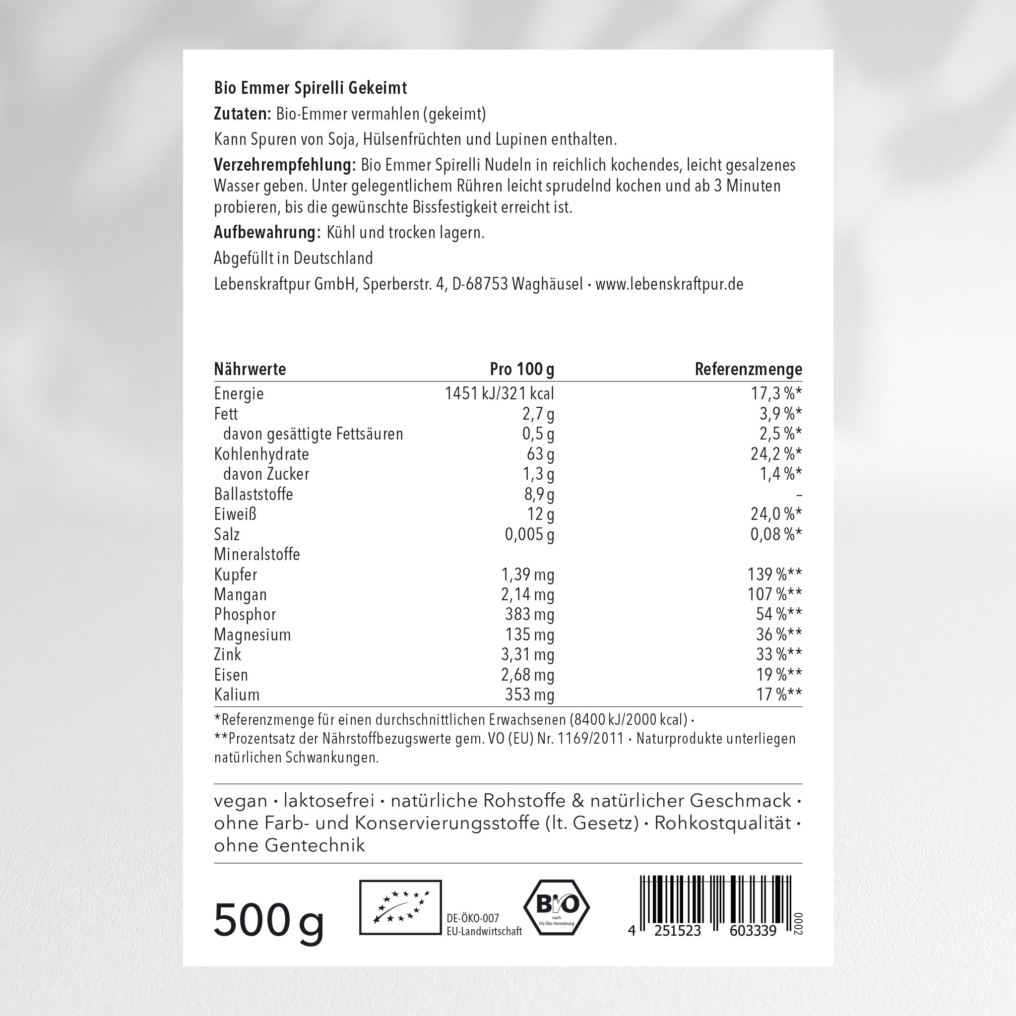 Bio Emmer Spirelli Gekeimt