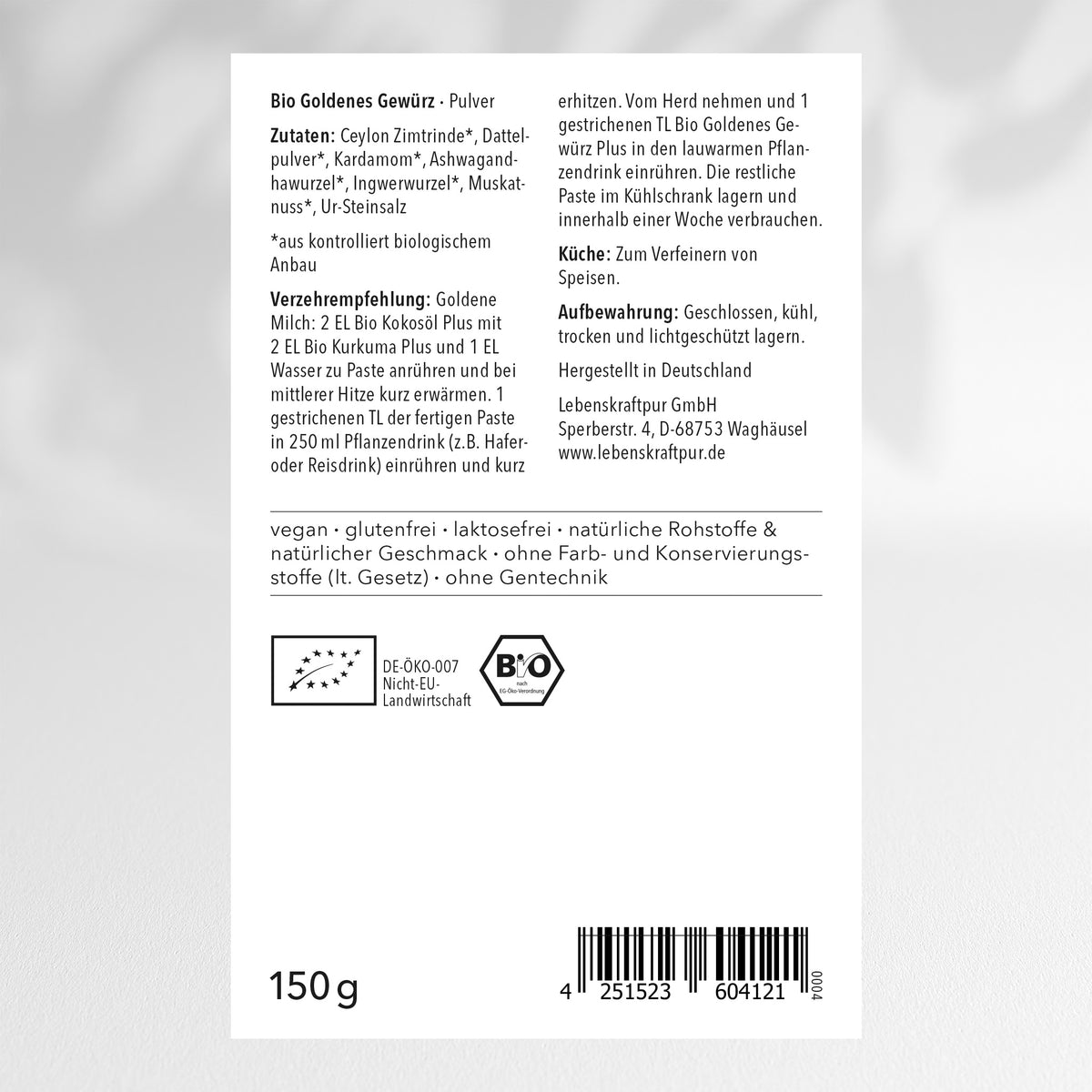 Bio Goldene Milch Plus