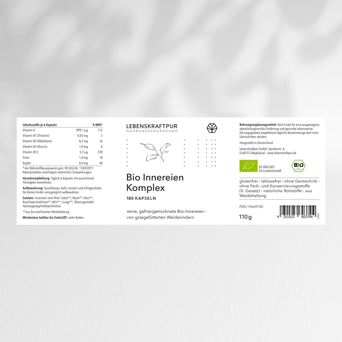 Bio Innereien Komplex Kapseln