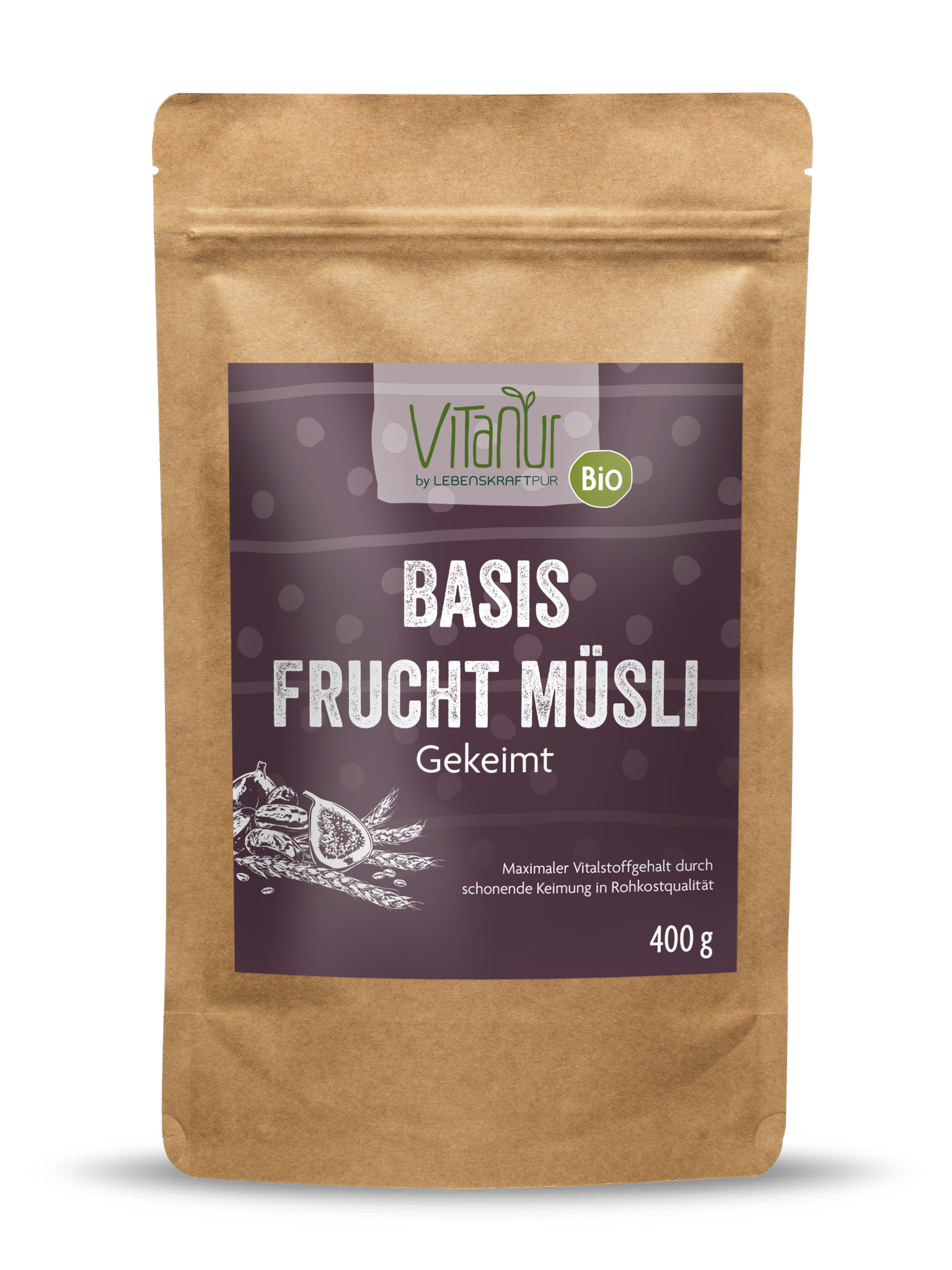 Bio Basis Frucht Müsli Gekeimt