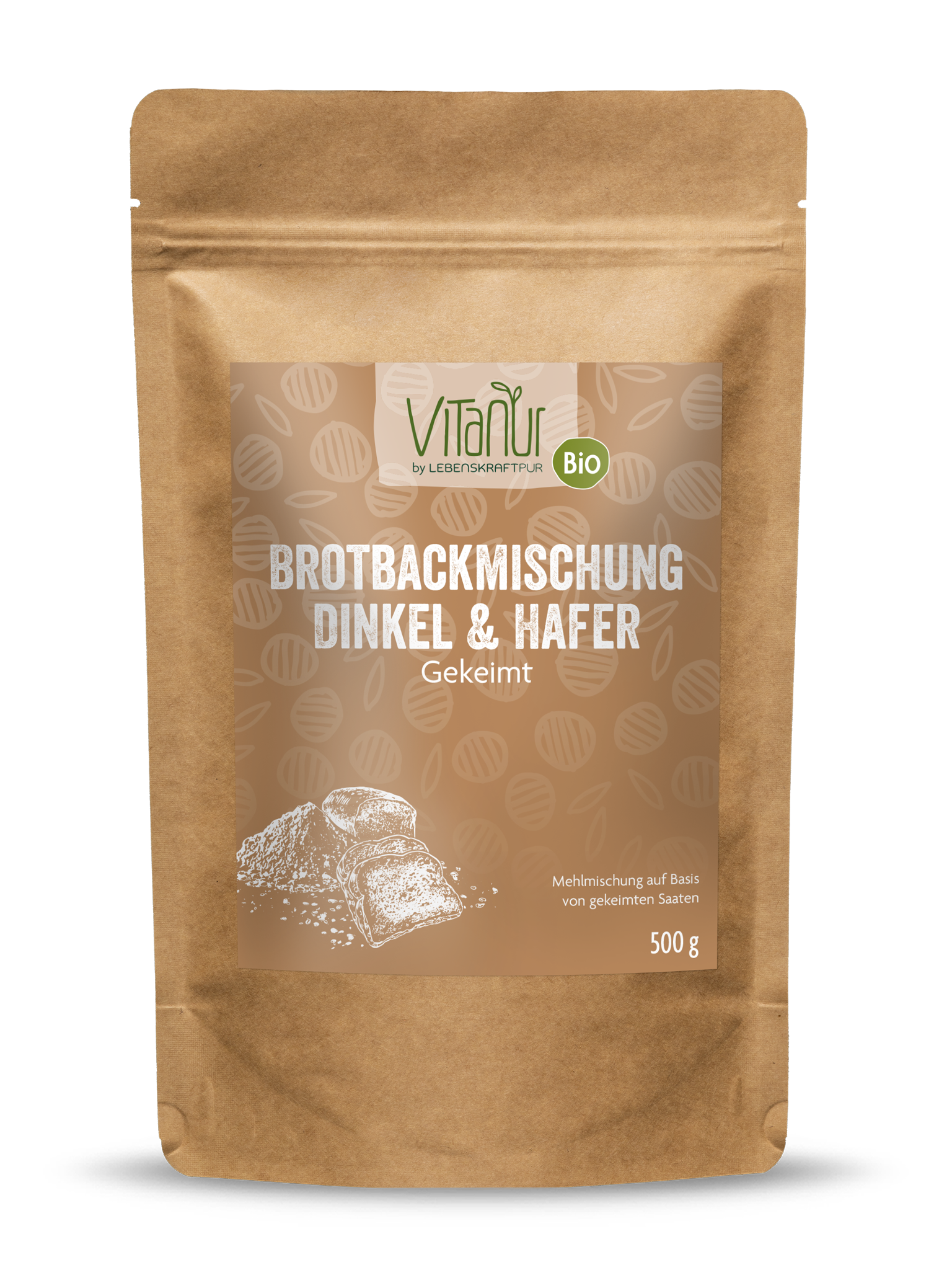 Bio Brotbackmischung Dinkel & Hafer Gekeimt