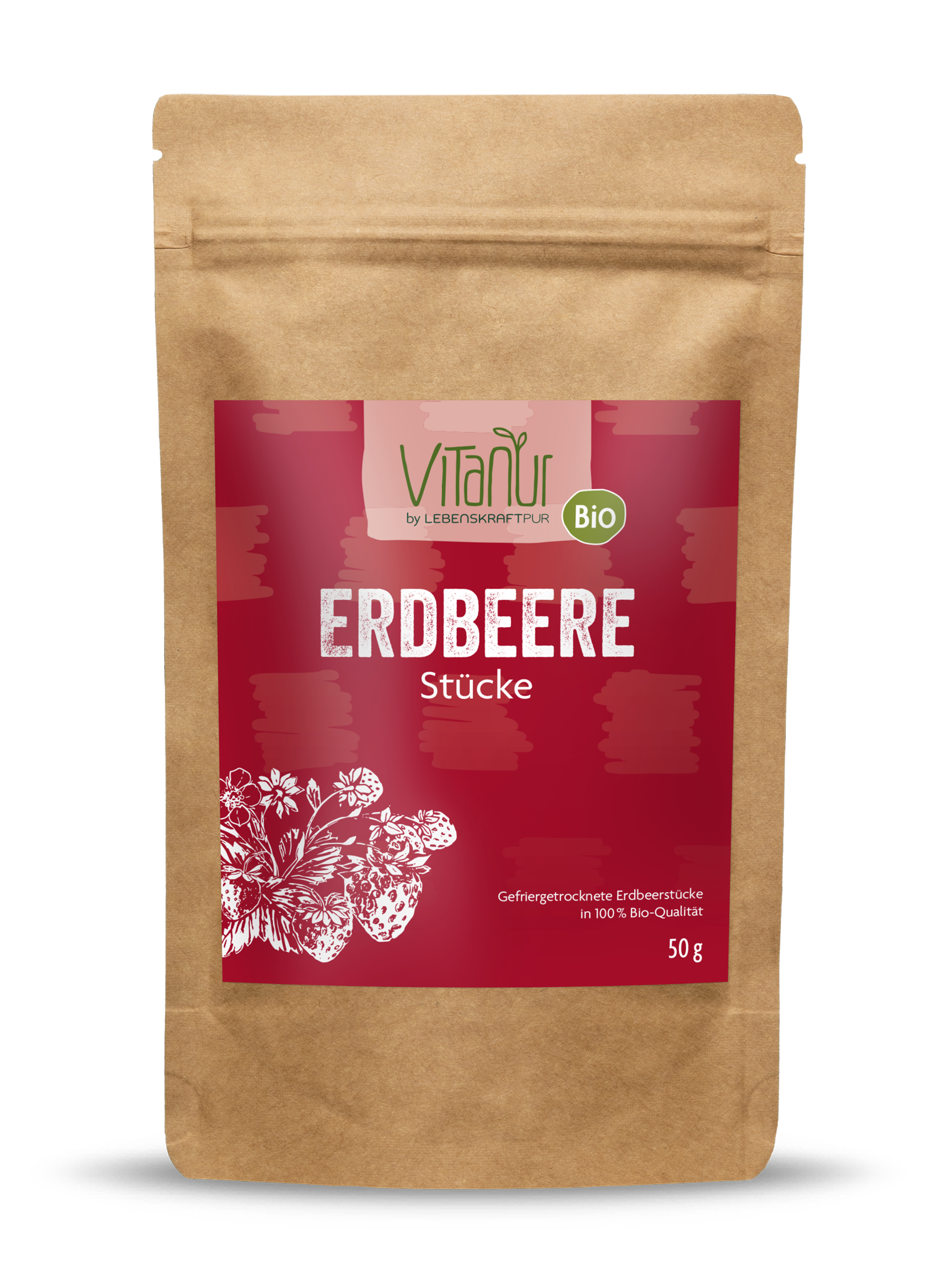Bio Erdbeere Stücke