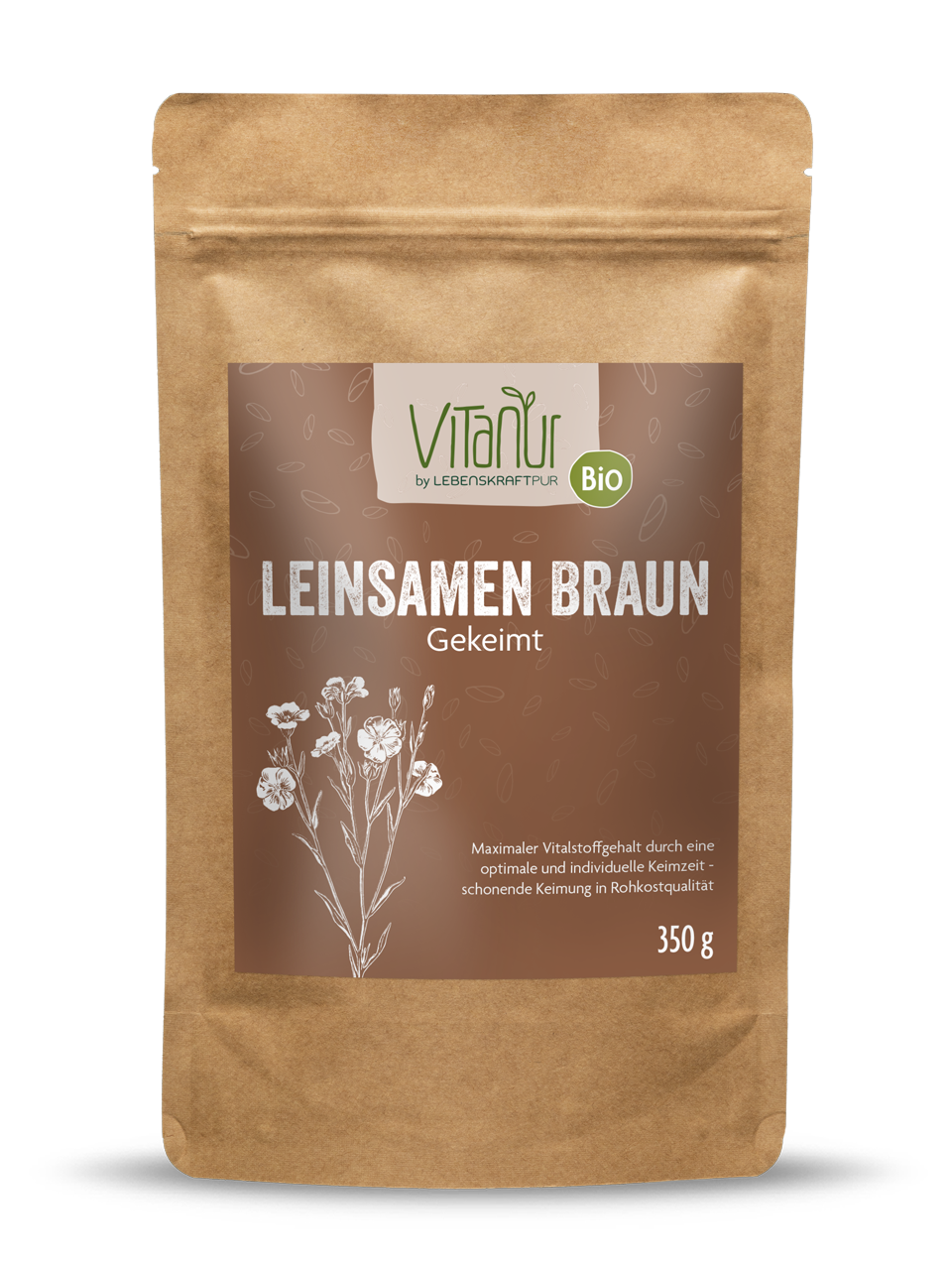 Produktbild Bio Leinsamen Braun Gekeimt