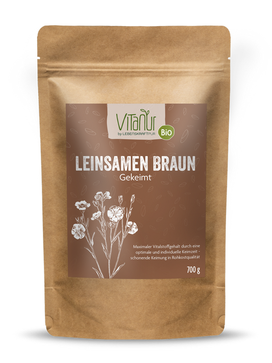 Produktbild Bio Leinsamen Braun Gekeimt